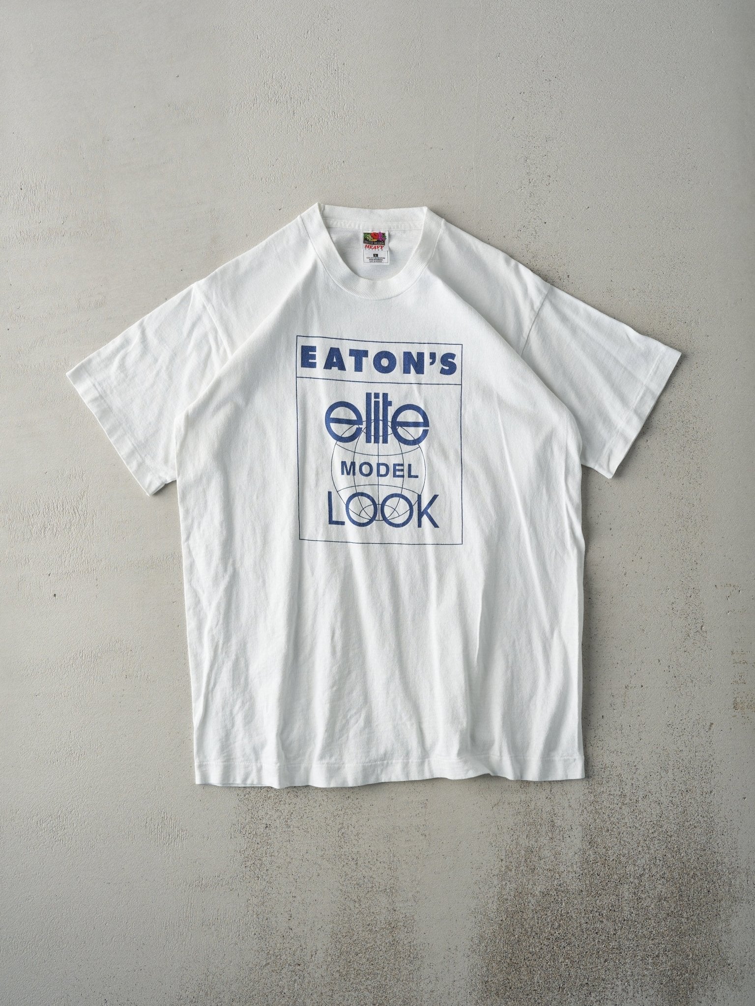 Vintage 98' White Eaton's Model Canadian Tour Single Stitch Tee (S/M)