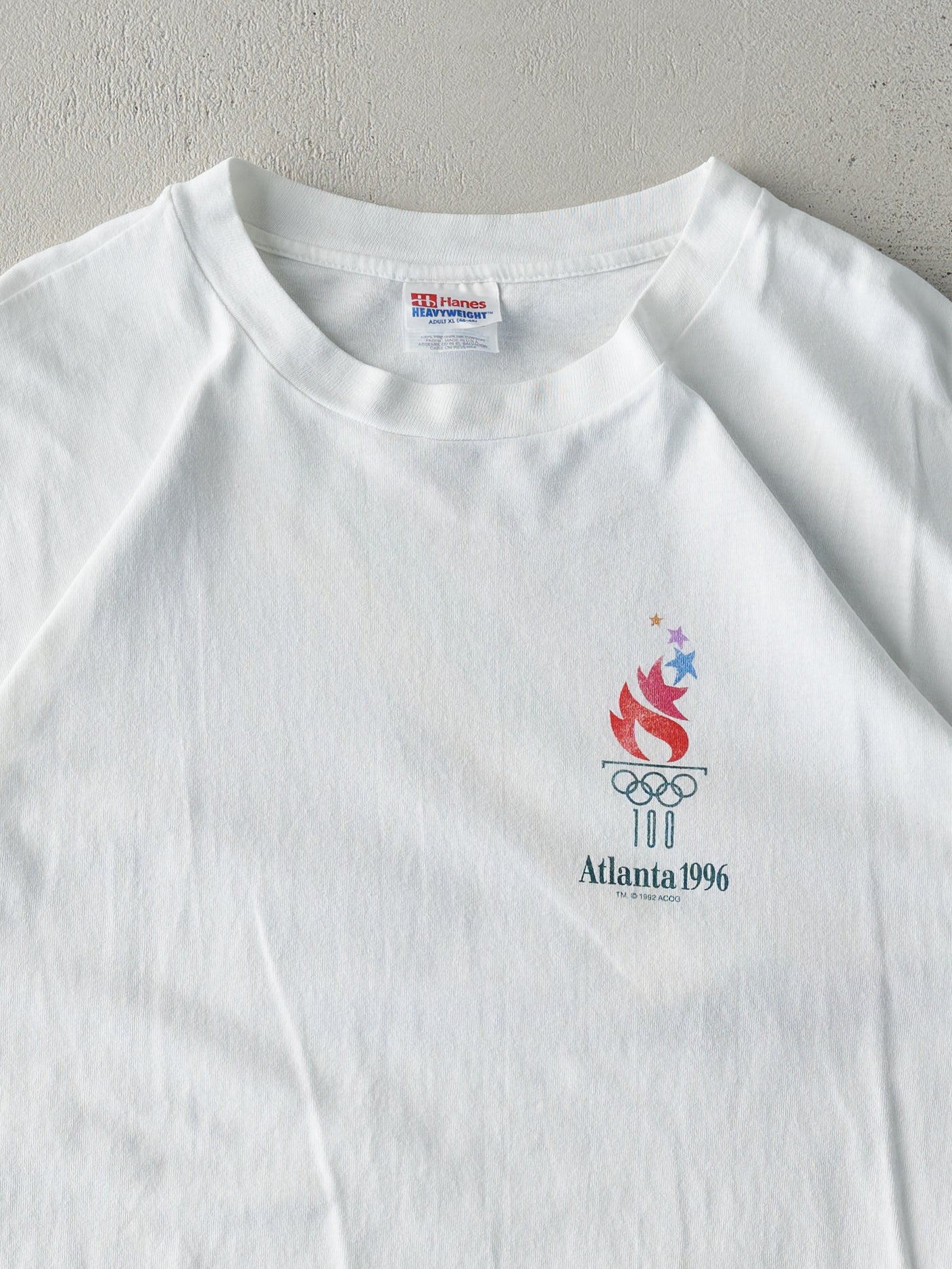 Vintage 96' White Atlanta Olympics Savannah Tee (L)