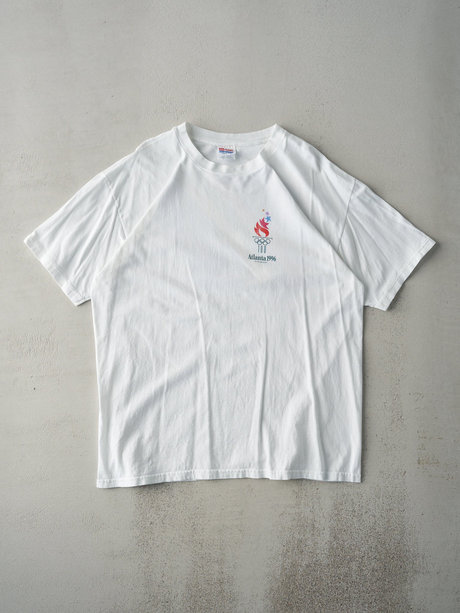 Vintage 96' White Atlanta Olympics Savannah Tee (L)