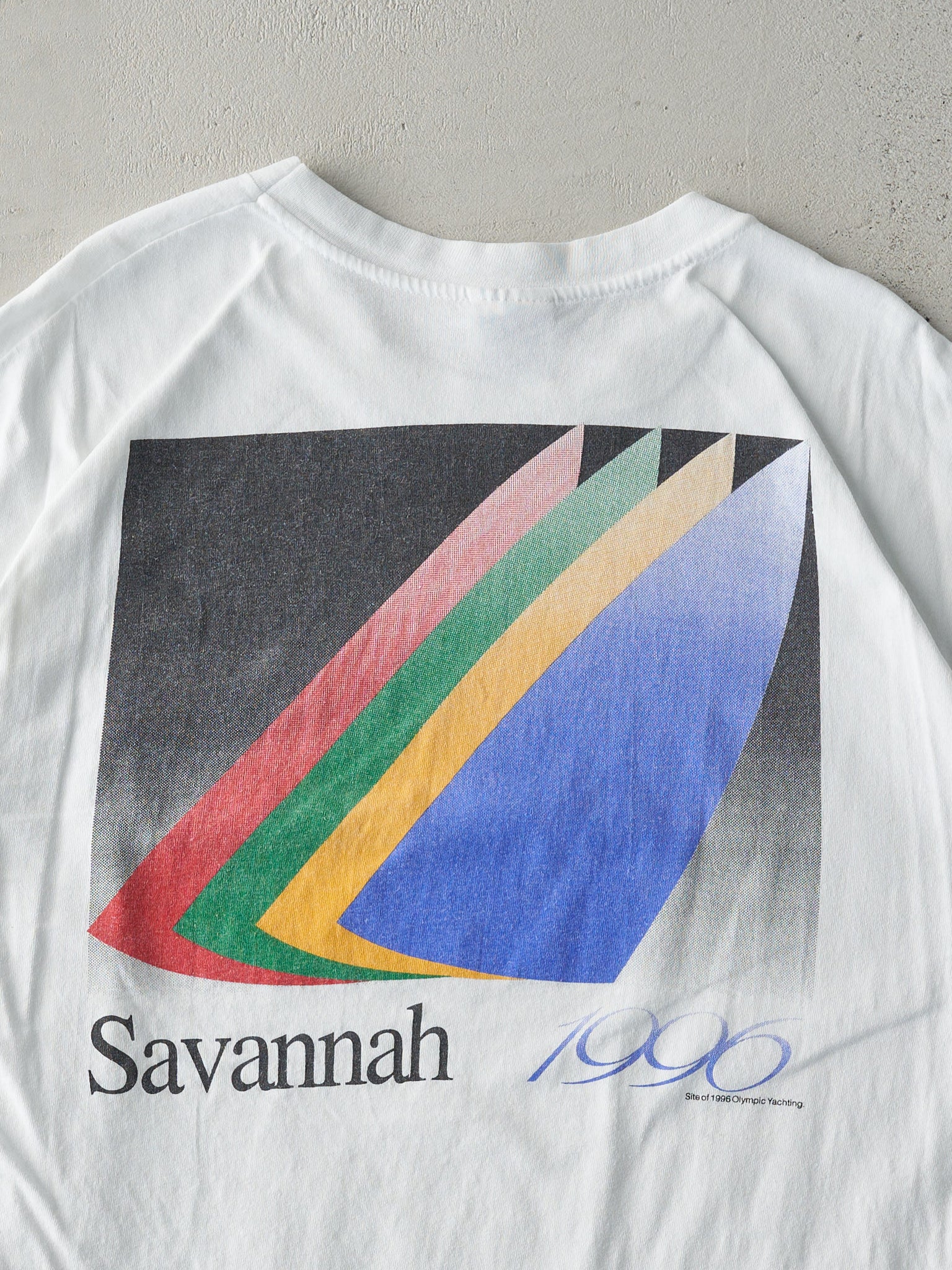 Vintage 96' White Atlanta Olympics Savannah Tee (L)