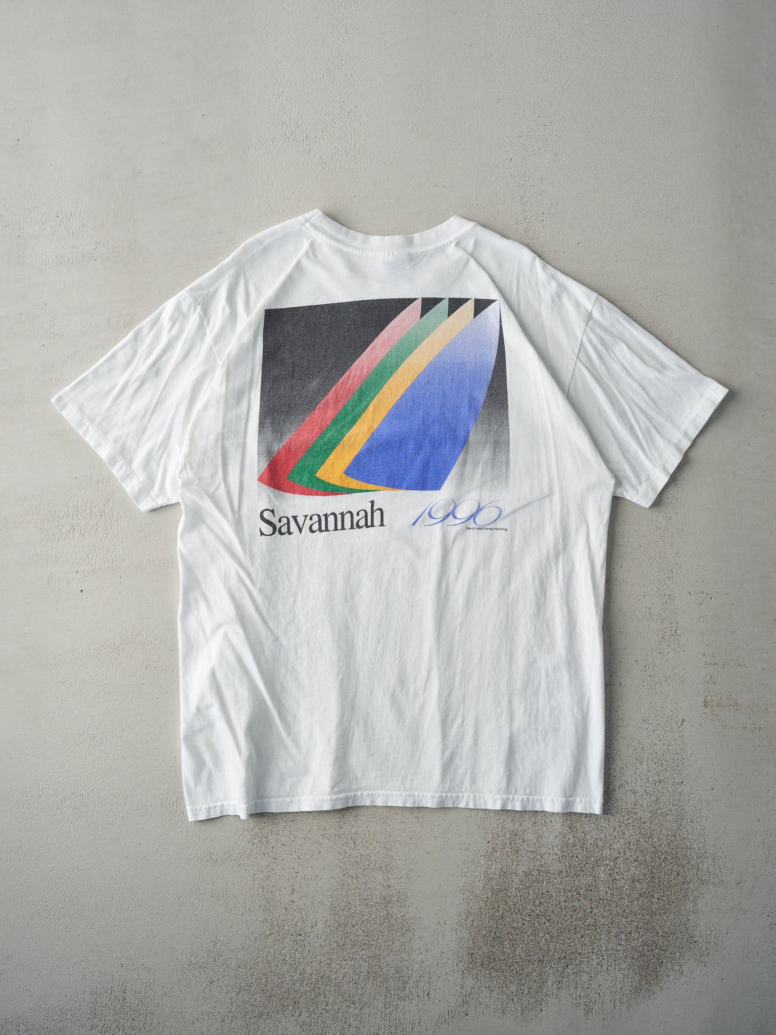 Vintage 96' White Atlanta Olympics Savannah Tee (L)