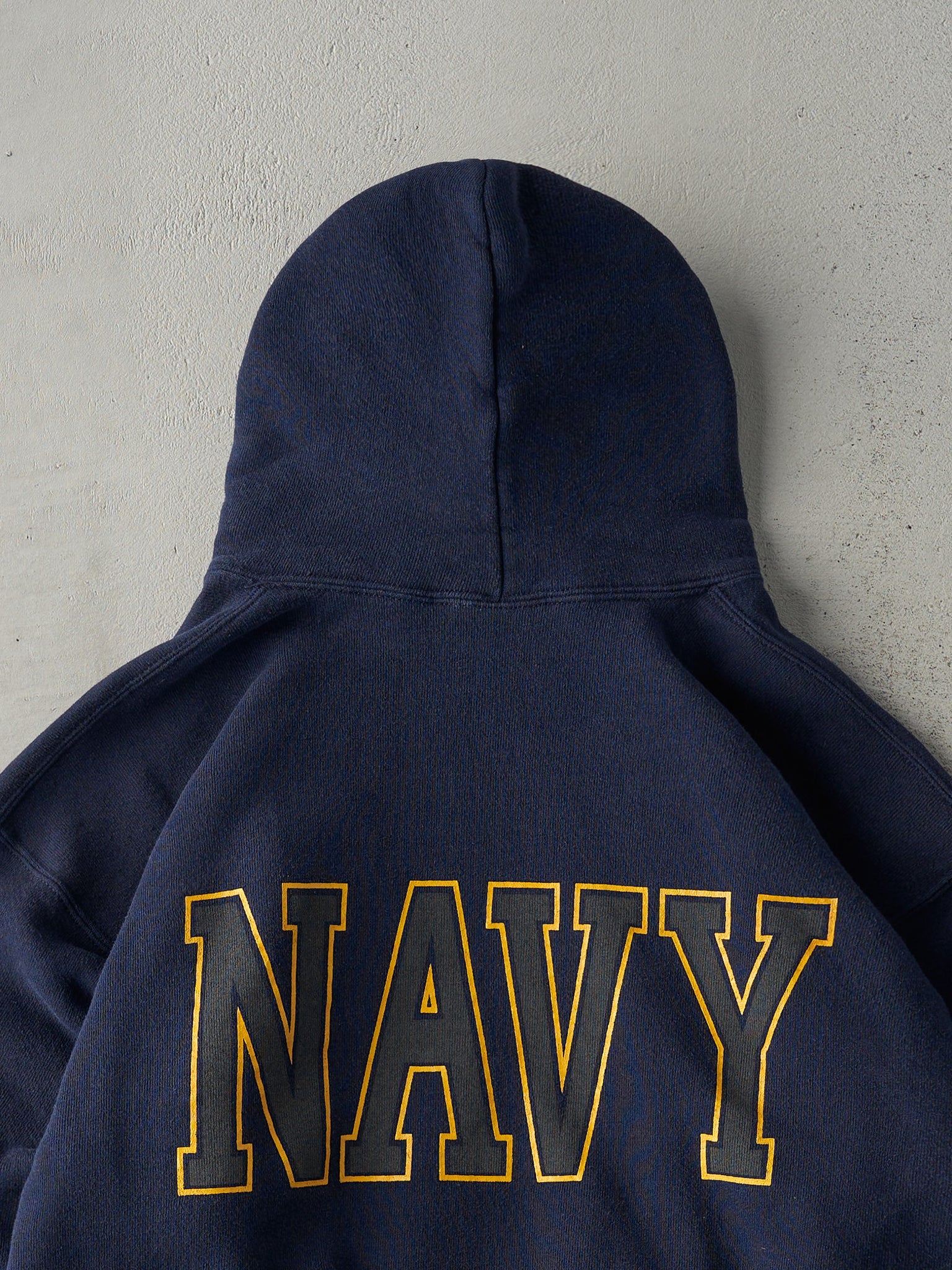 Vintage 90s Navy Blue United States Navy Hoodie (M)