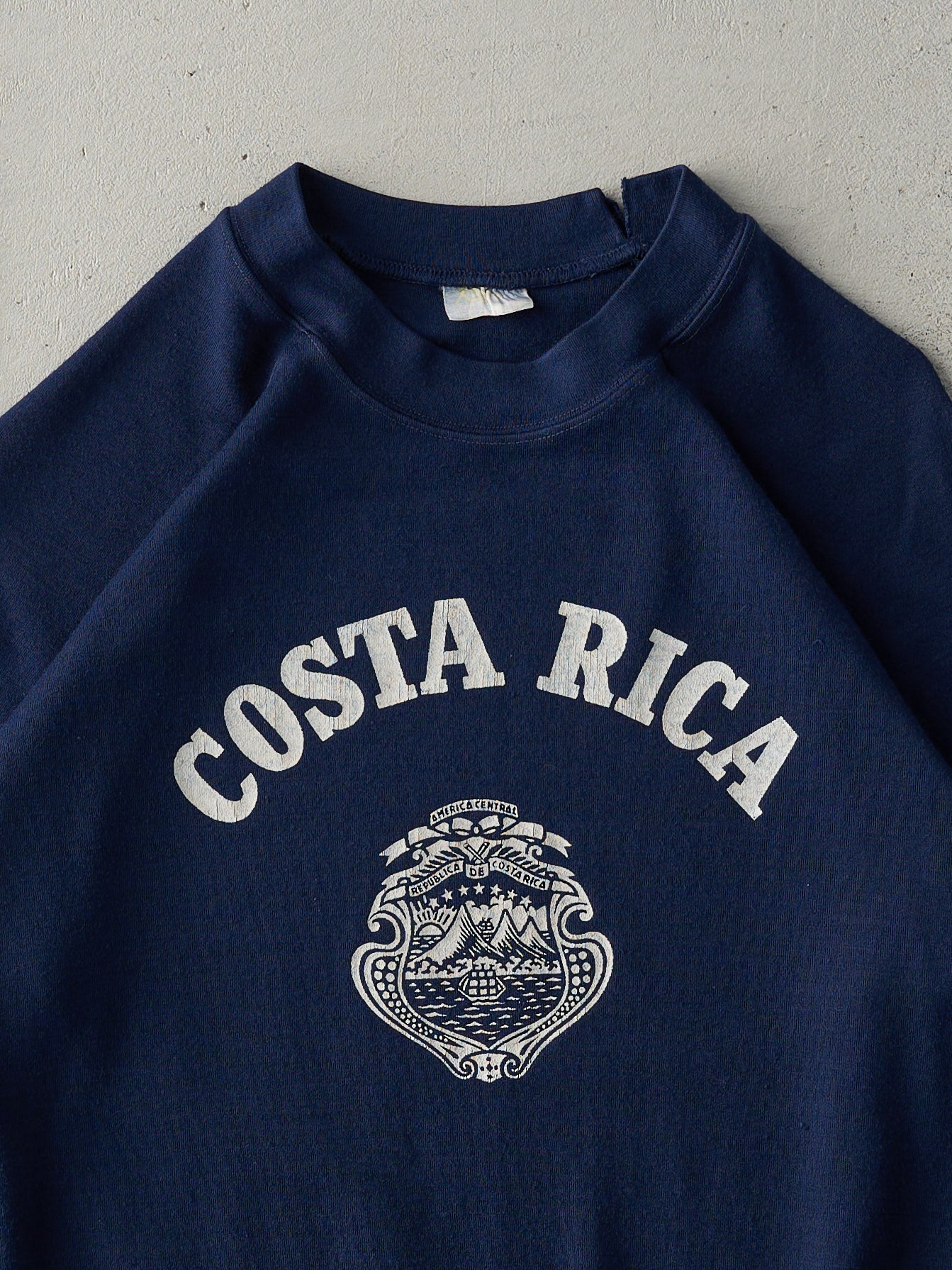 Vintage 80s Navy Blue Costa Rica Crewneck (S)