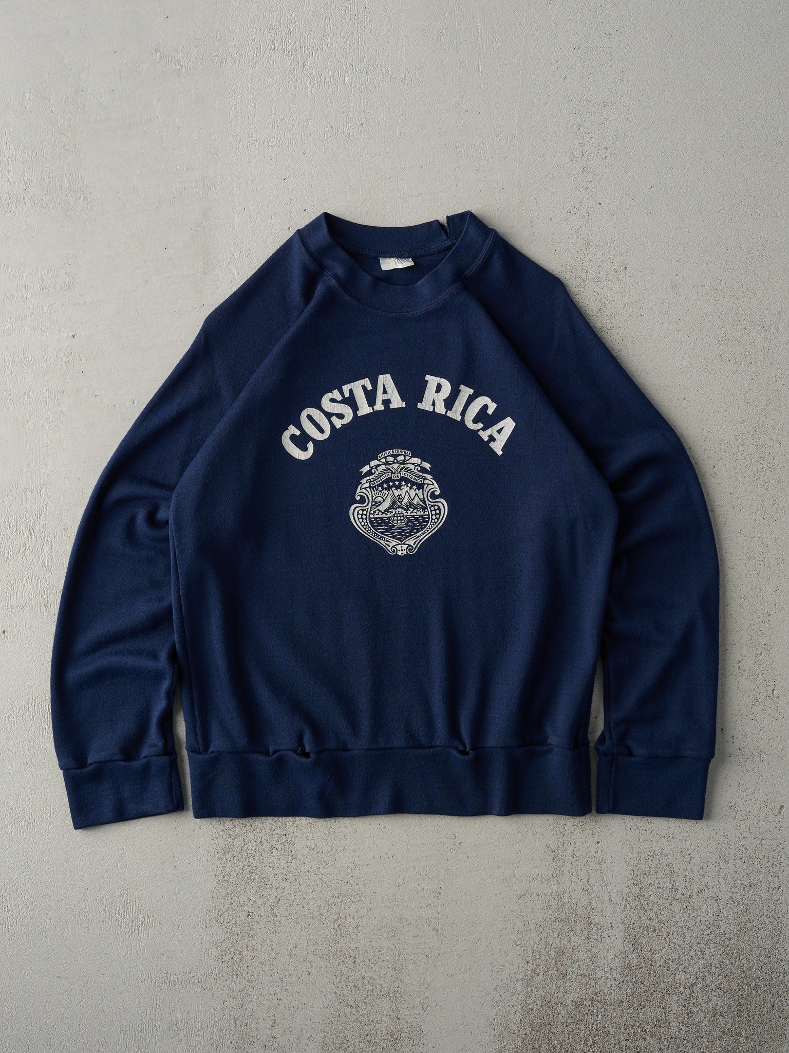 Vintage 80s Navy Blue Costa Rica Crewneck (S)