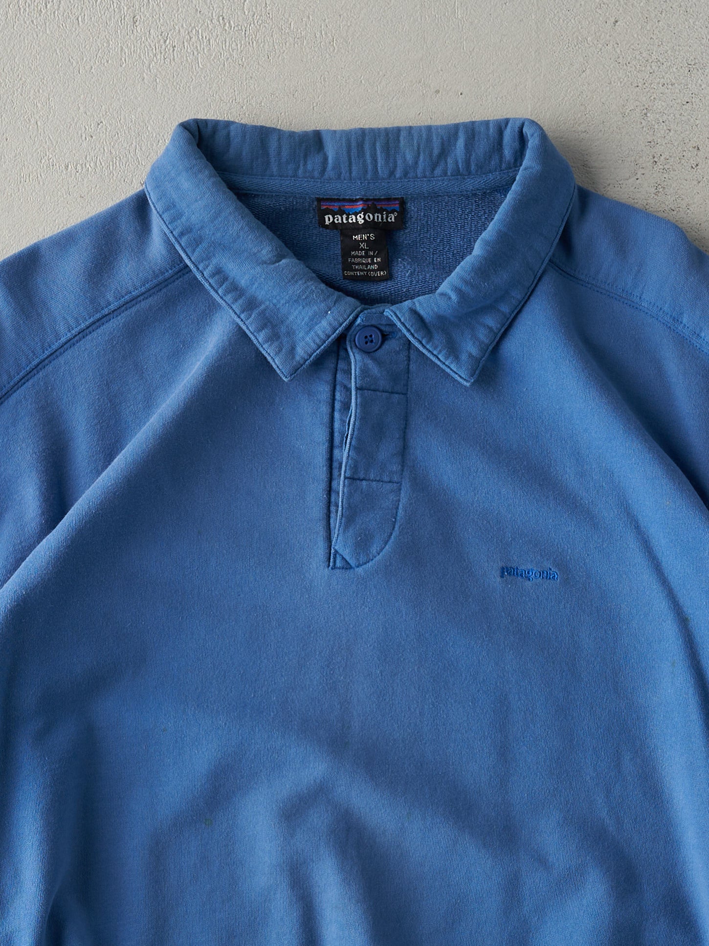 Vintage 90s Blue Quarter Button Patagonia Crewneck (L)