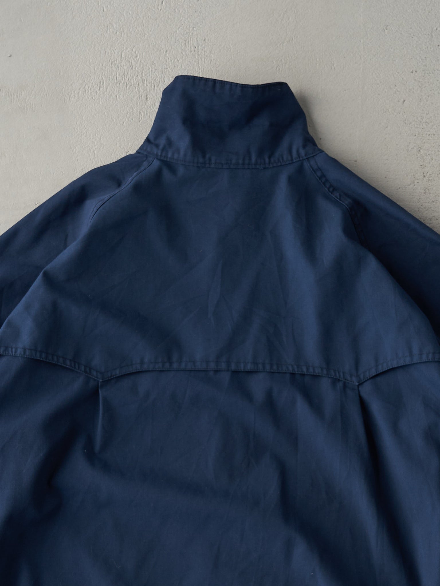 Vintage 80s Navy Blue Harrington Jacket (M)