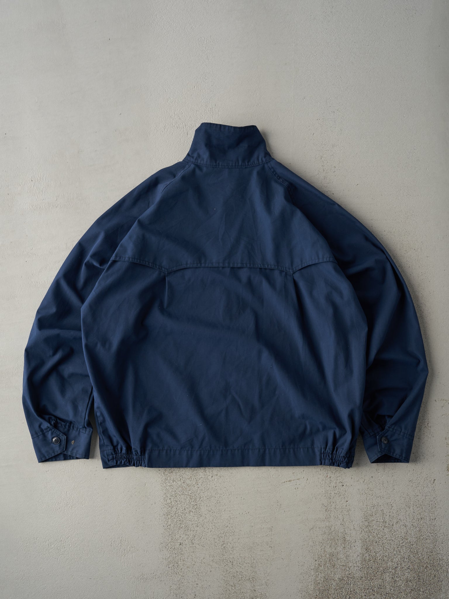 Vintage 80s Navy Blue Harrington Jacket (M)