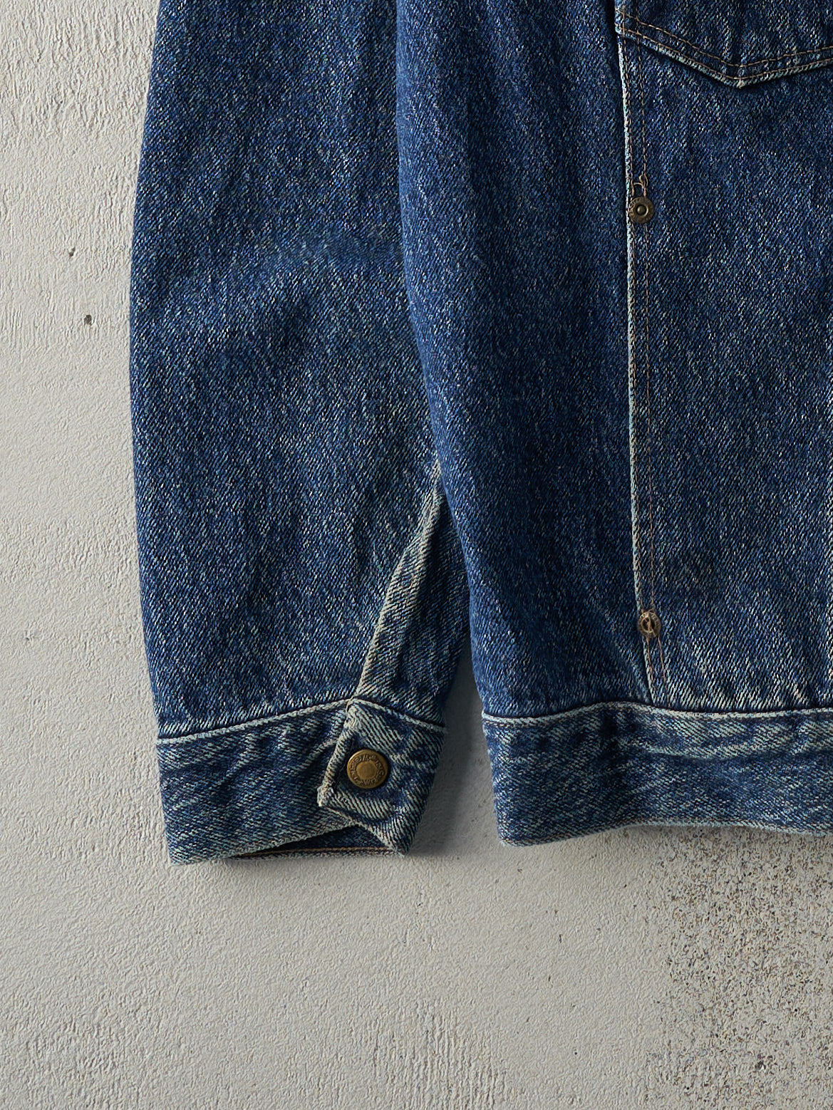 Vintage 90s Dark Wash Wrangler Denim Jacket (S/M)