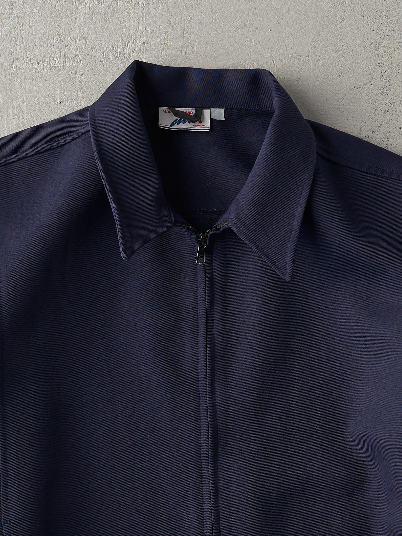 Vintage 70s Navy Blue Blank Work Jacket (M/L)