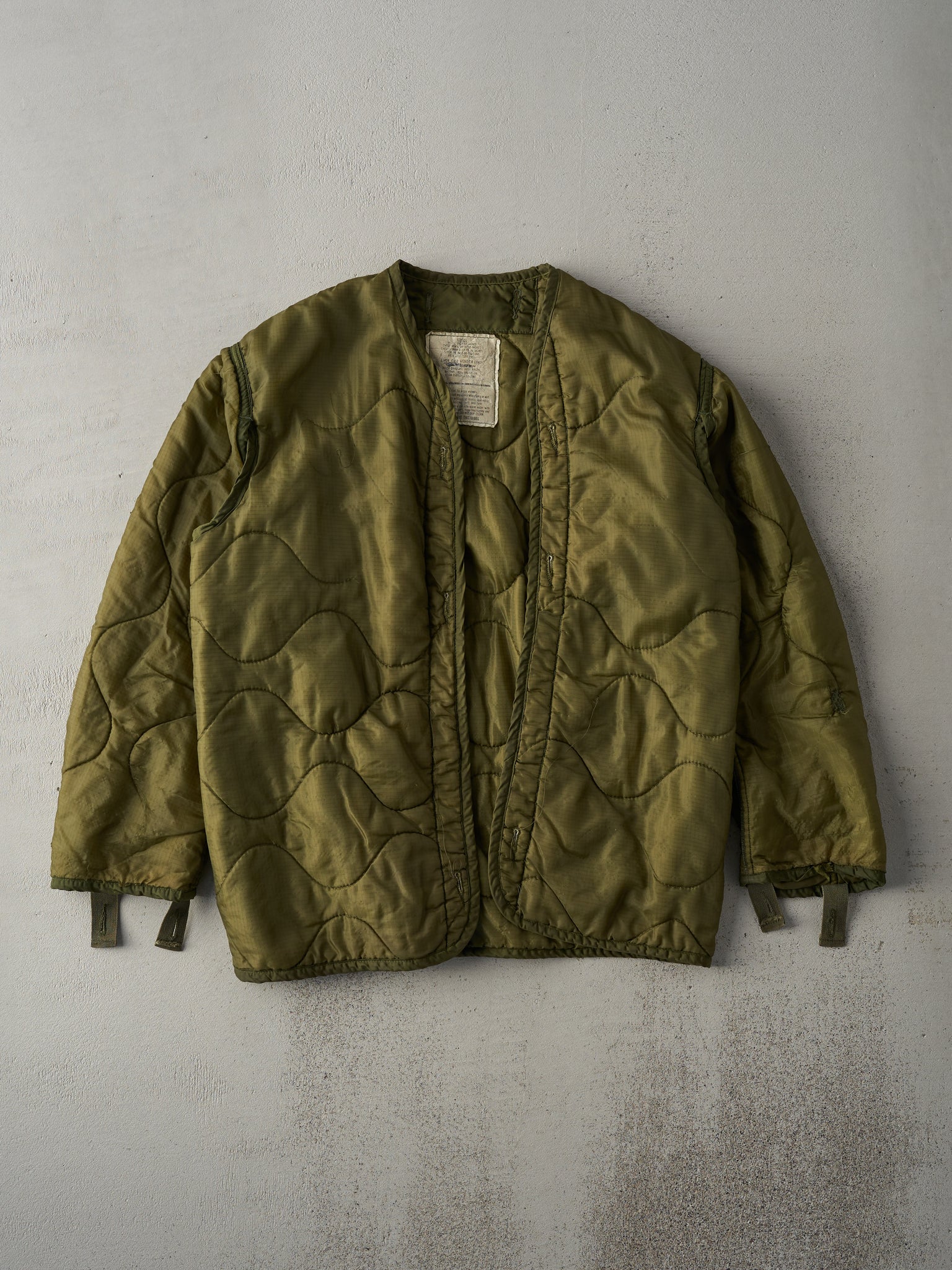 Vintage 90s Army Green Liner Jacket (S)