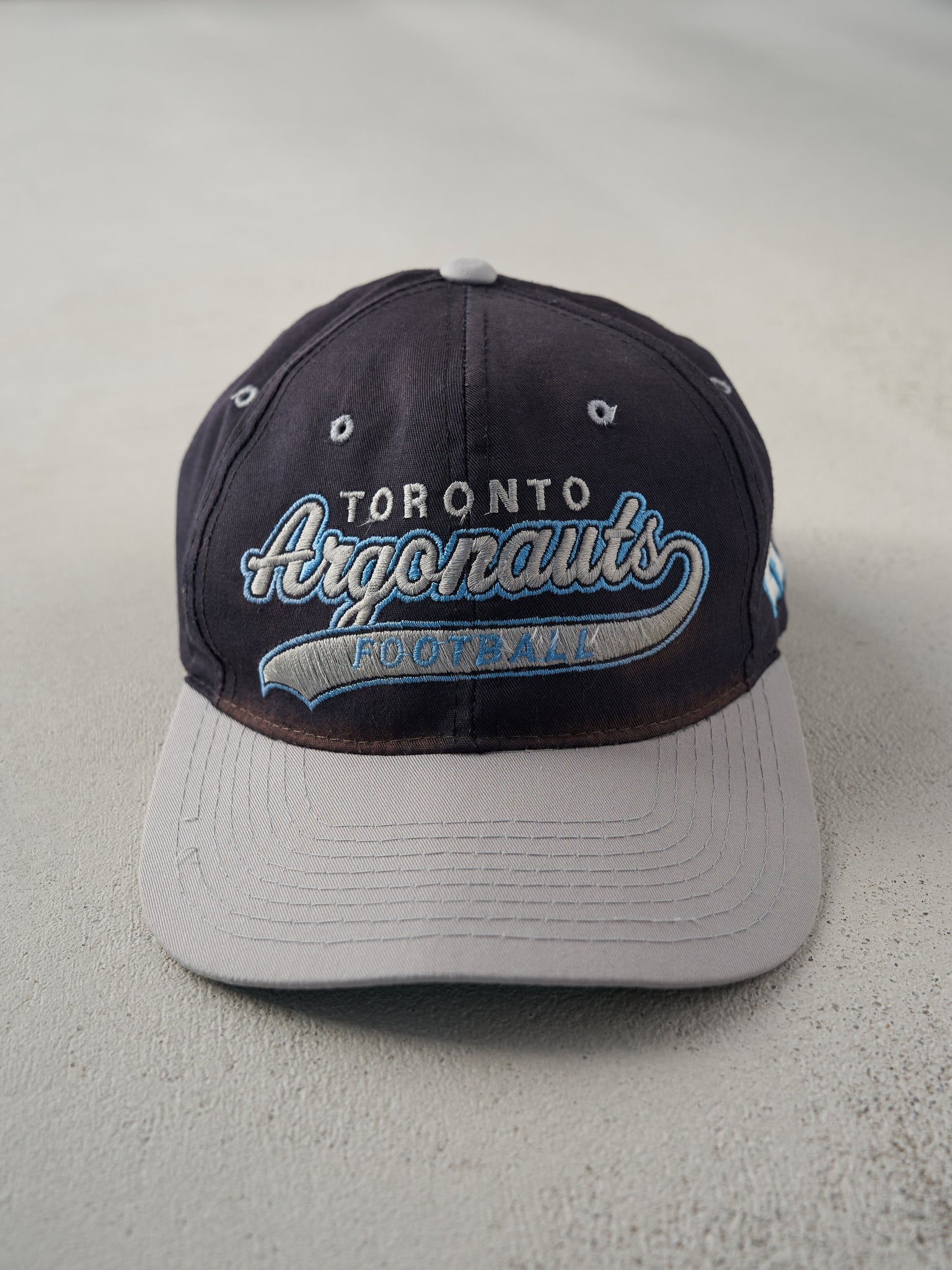 Vintage 90s Navy Toronto Argonauts Starter Snap Back