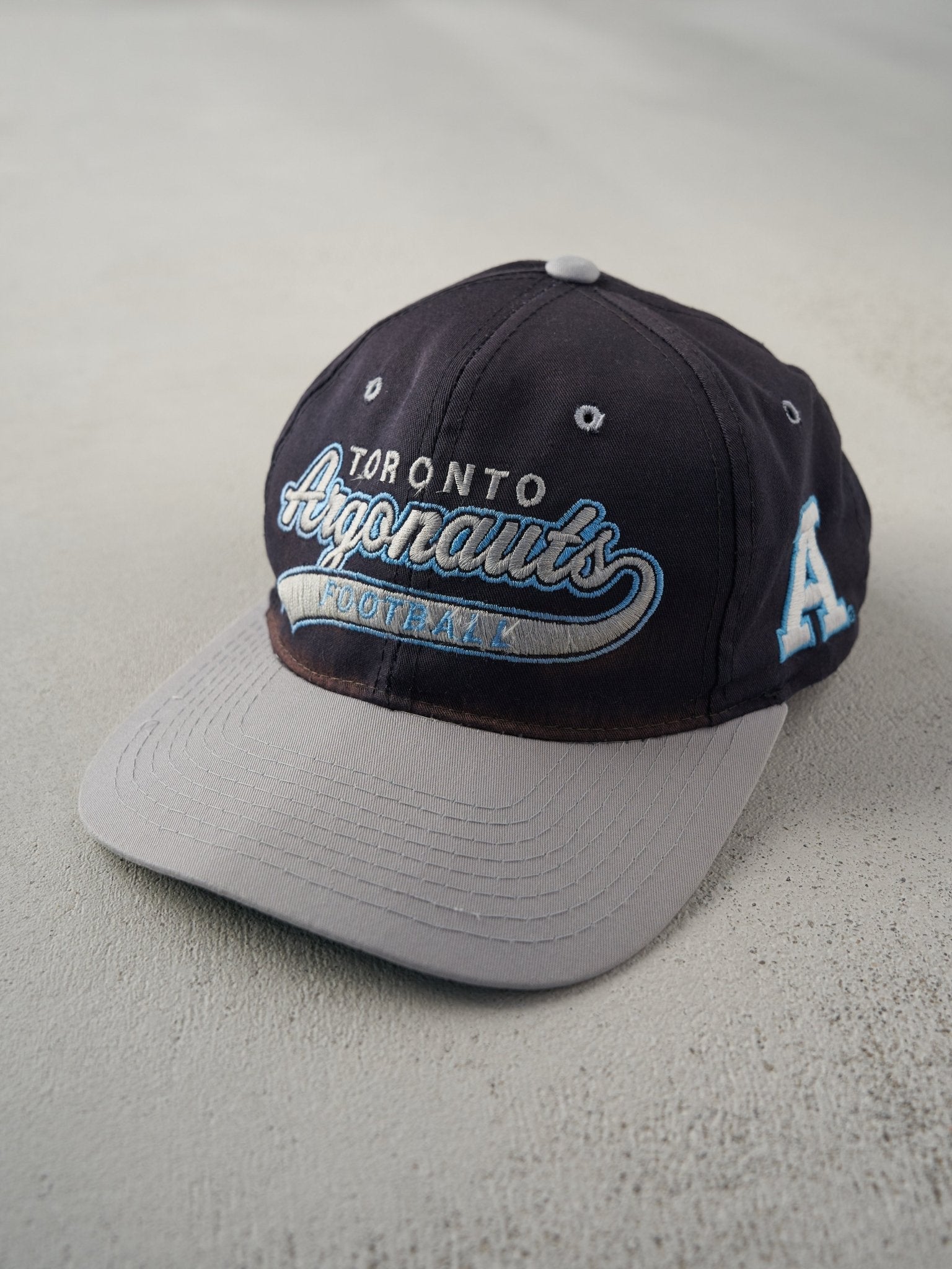 Vintage 90s Navy Toronto Argonauts Starter Snap Back