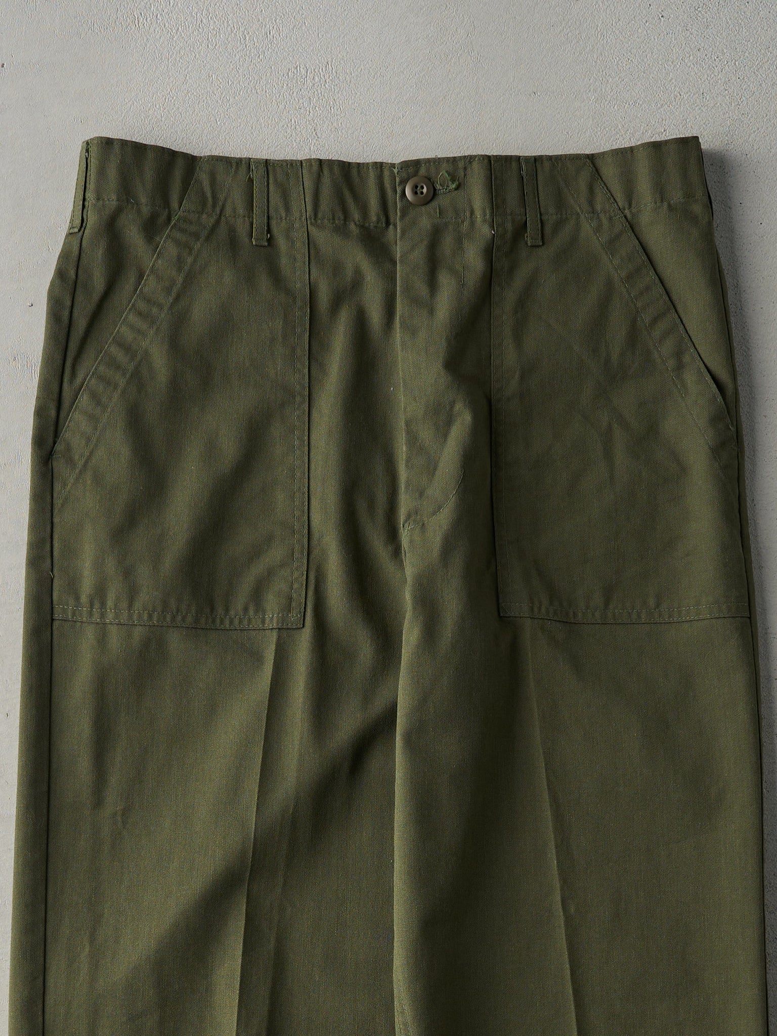 Vintage 80s Green OG 507 L-Pocket Army Pants (33x29)