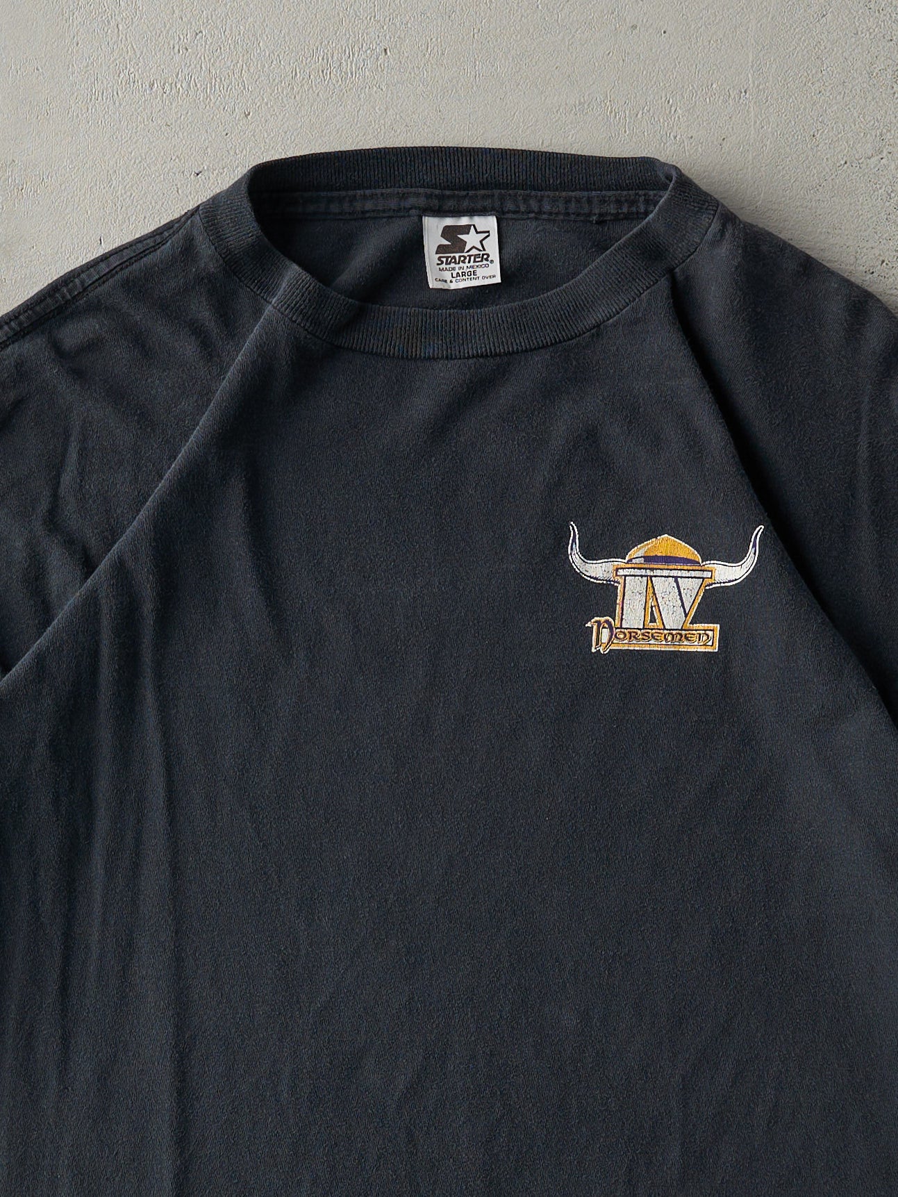 Vintage 98' Black The Four Horsemen Minnesota Vikings Tee (M/L)