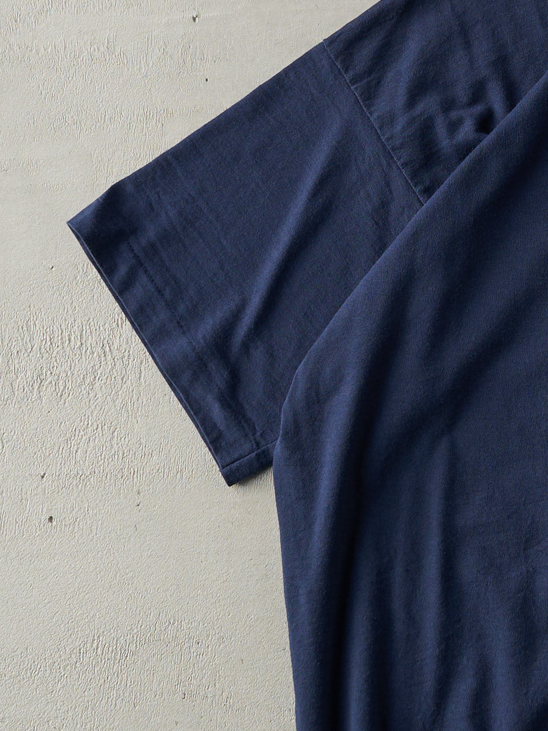 Vintage 90s Navy Blank Single Stitch Tee (L)