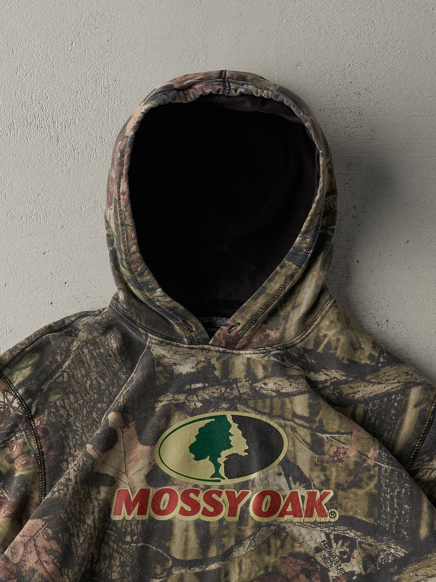 Vintage Y2K Green Mossy Oak x Break Up Infinity Hoodie (L)