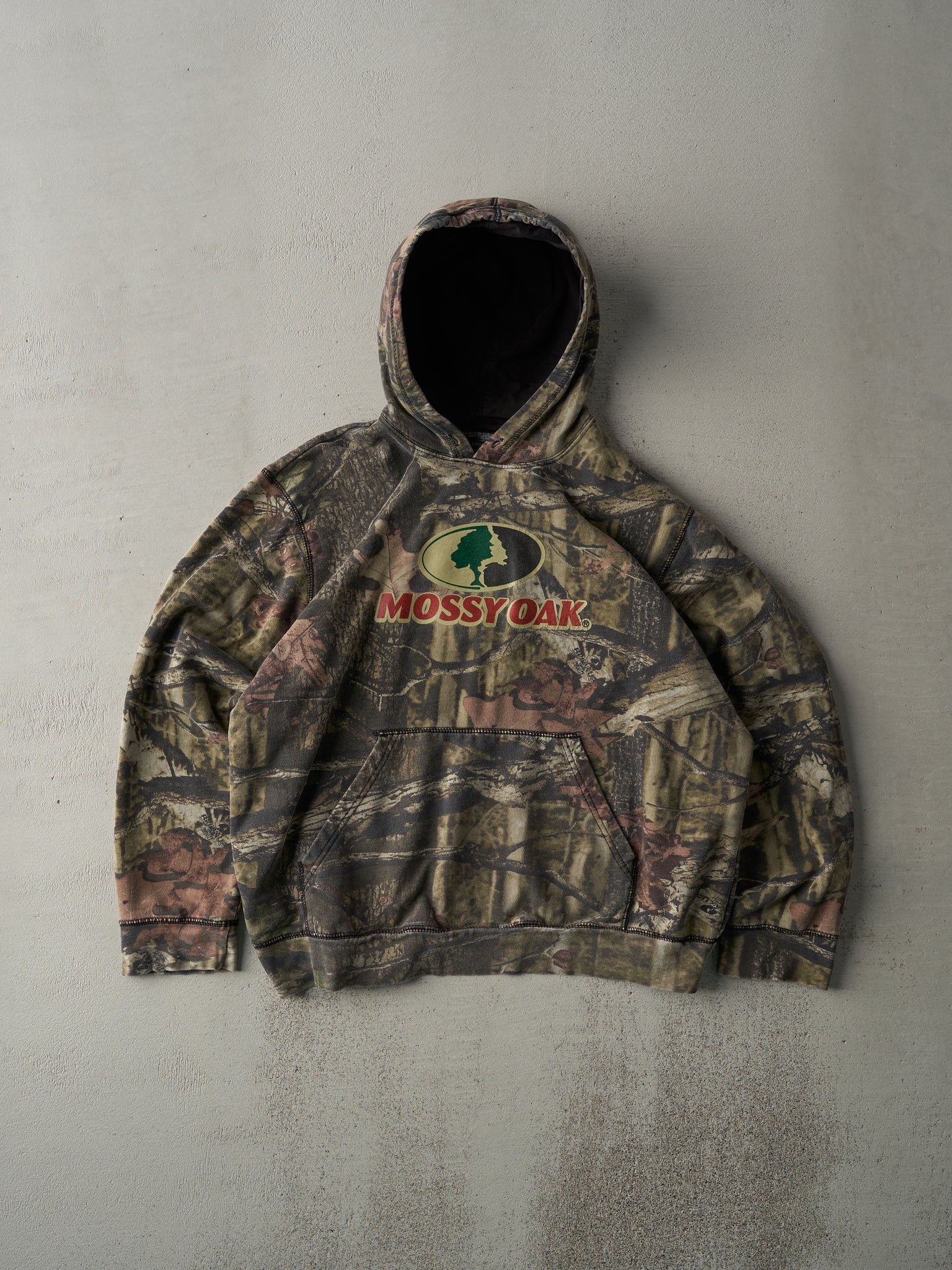 Vintage Y2K Green Mossy Oak x Break Up Infinity Hoodie (L)