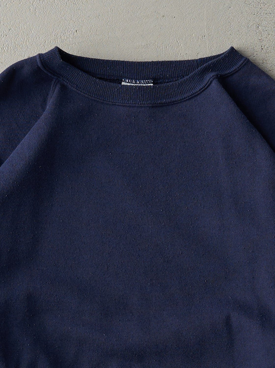 Vintage 80s Navy Blue Reebok Blank Boxy Crewneck (L)