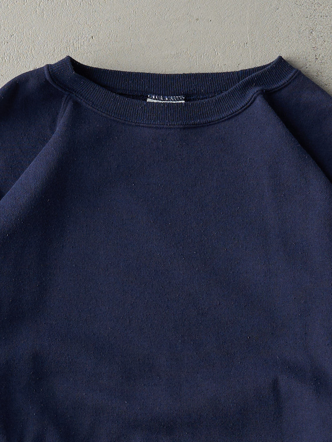 Vintage 80s Navy Blue Reebok Blank Boxy Crewneck (L)