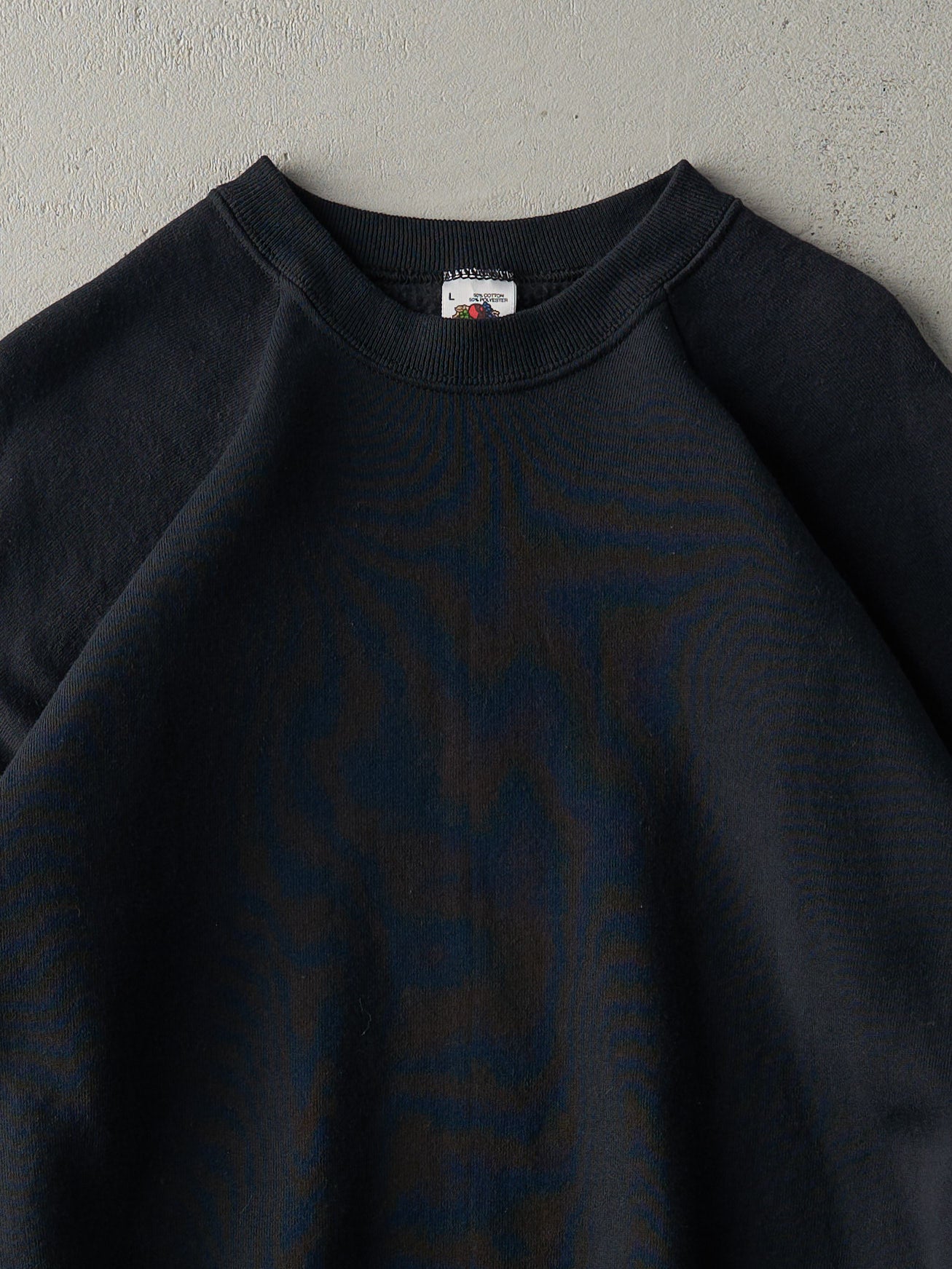 Vintage 80s Black Blank Crewneck (M)