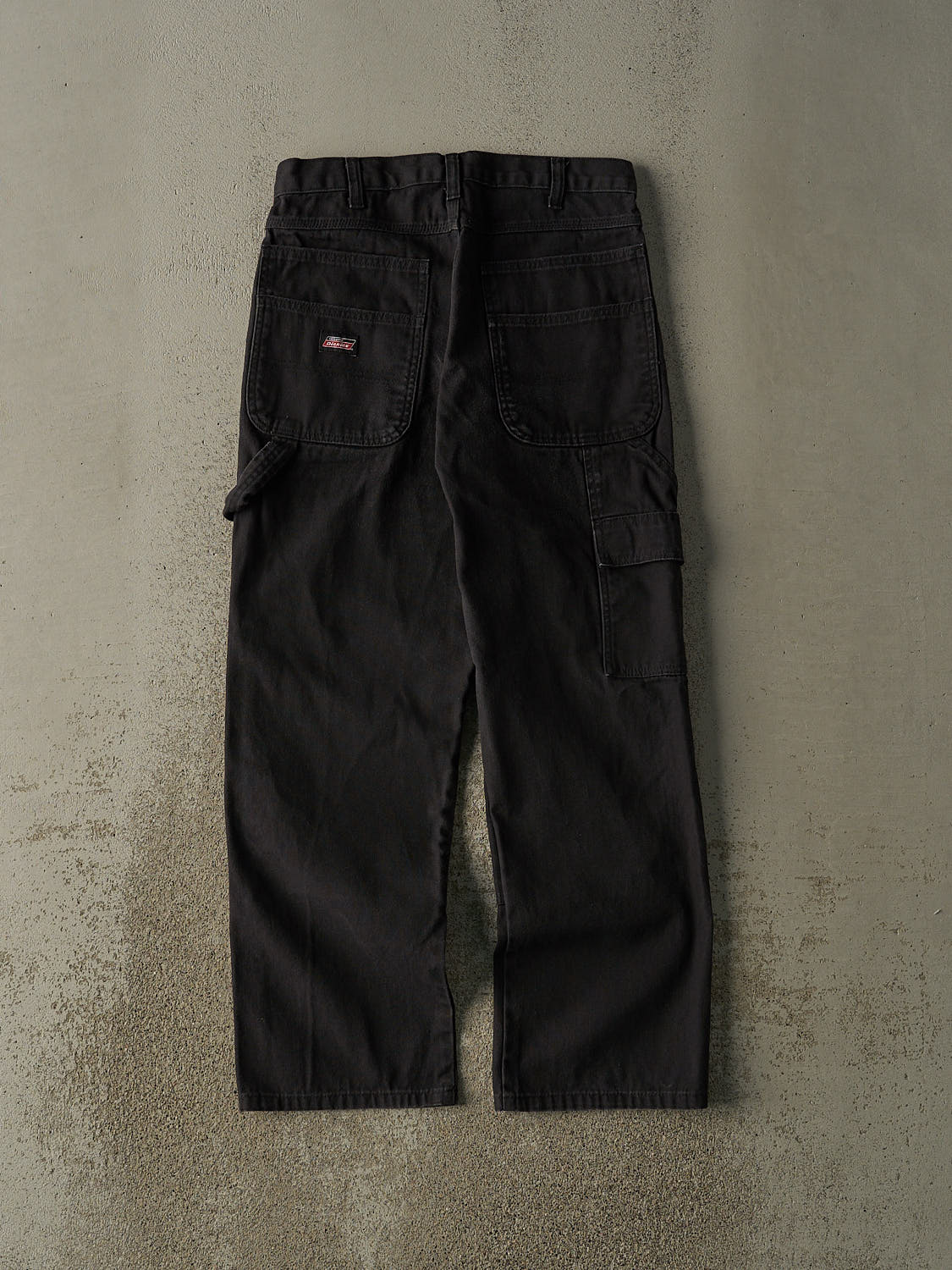 Vintage Y2K Faded Black Dickies Double Knee L Pocket Carpenter Pants (30x29.5)