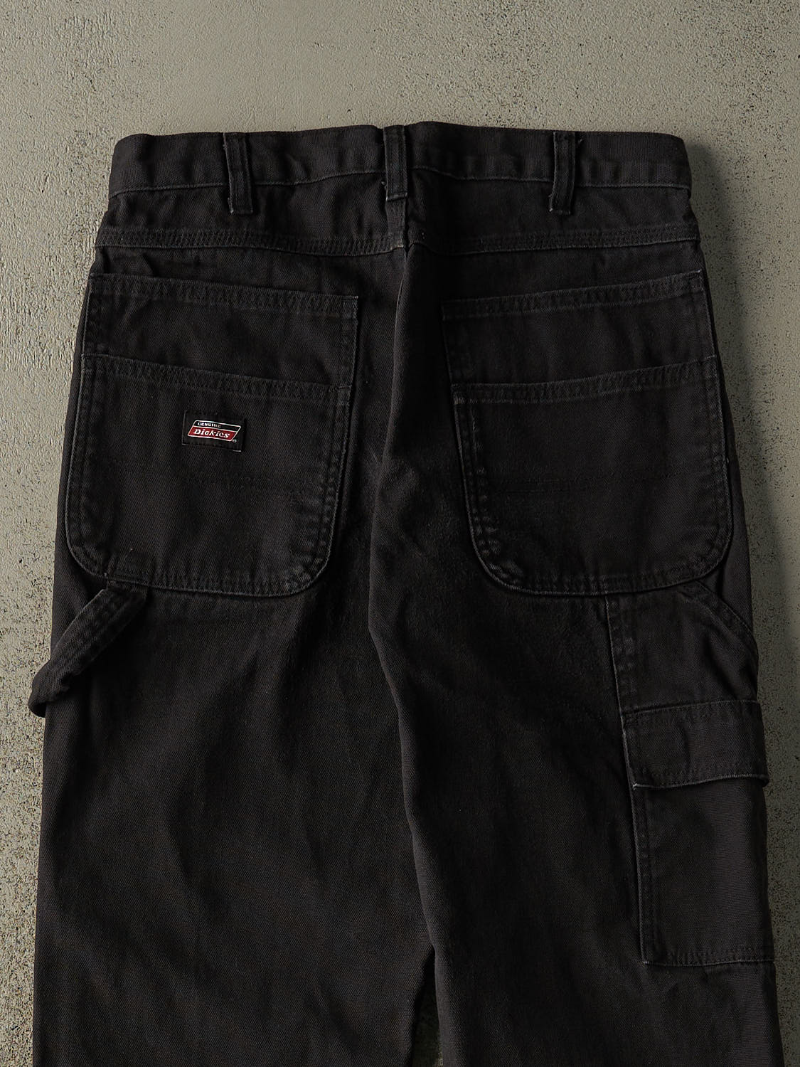 Vintage Y2K Faded Black Dickies Double Knee L Pocket Carpenter Pants (30x29.5)