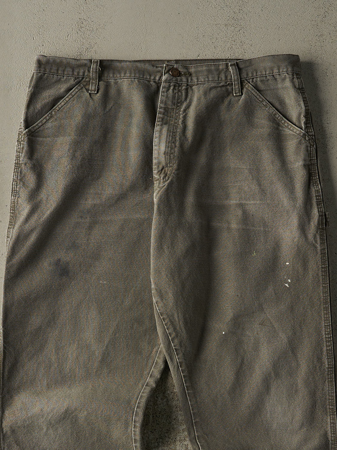 Vintage 90s Faded Green Rustler Carpenter Pants (38x30)