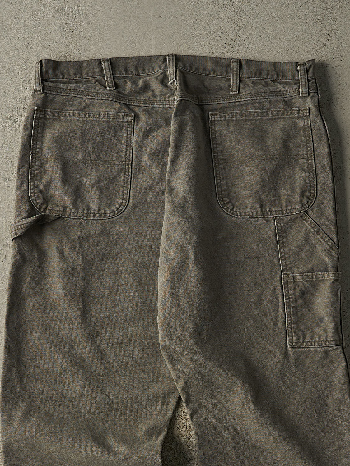 Vintage 90s Faded Green Rustler Carpenter Pants (38x30)