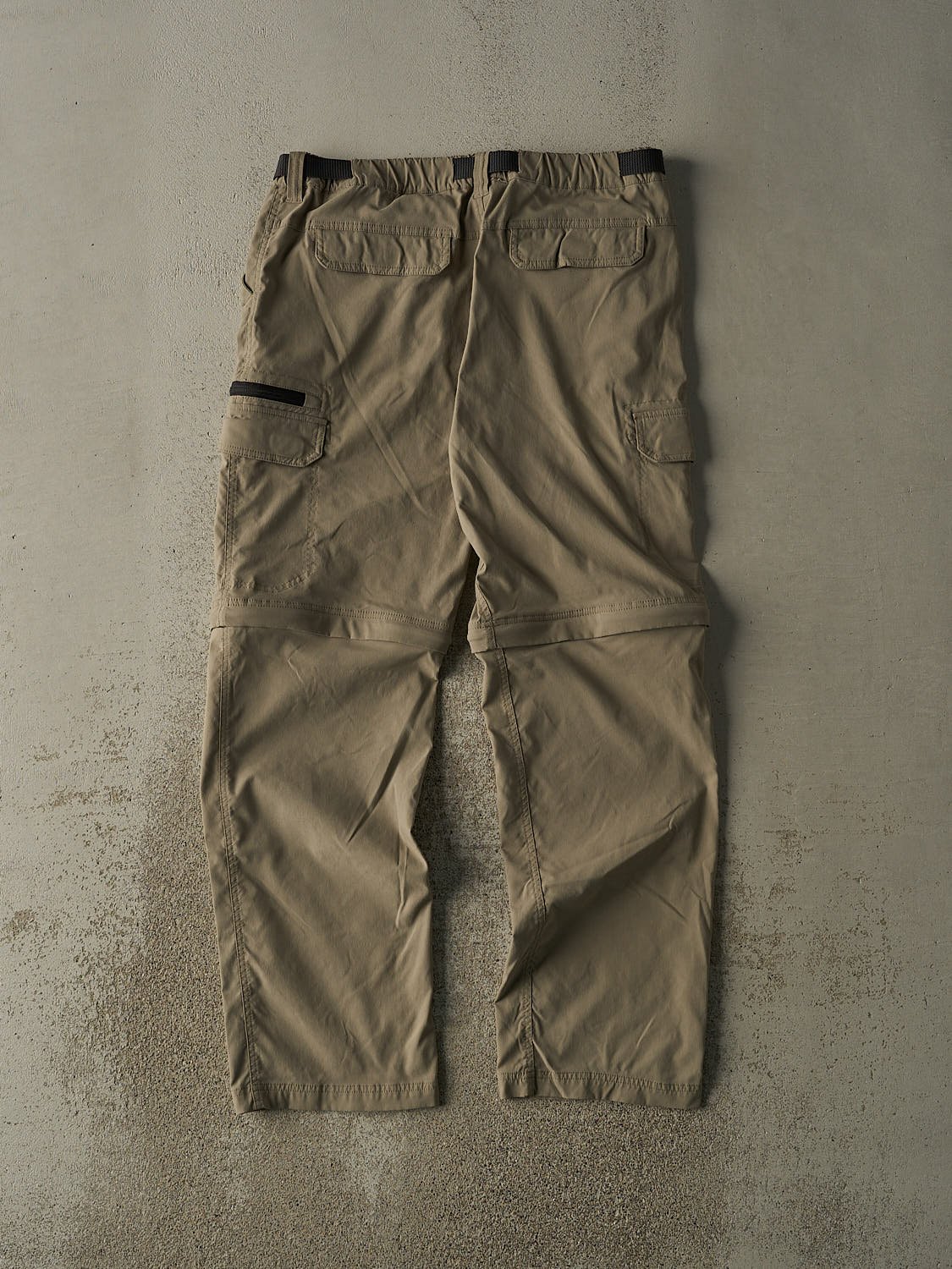 Vintage Y2K Beige BC Clothing Zip Off Cargo Hiking Pants (35x31)
