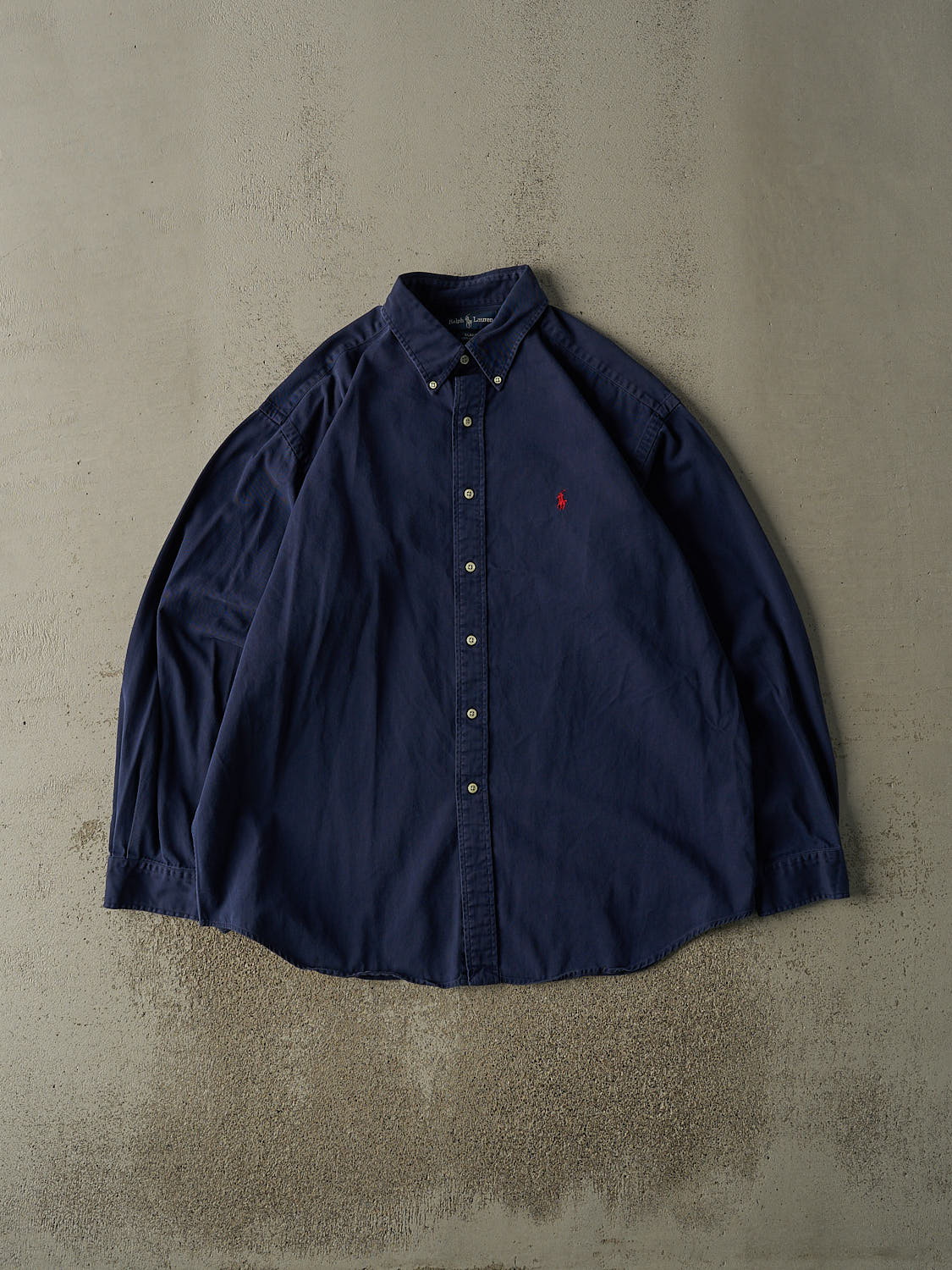 Vintage 90s Navy Blue Ralph Lauren Button Up (XXL/XXXL)