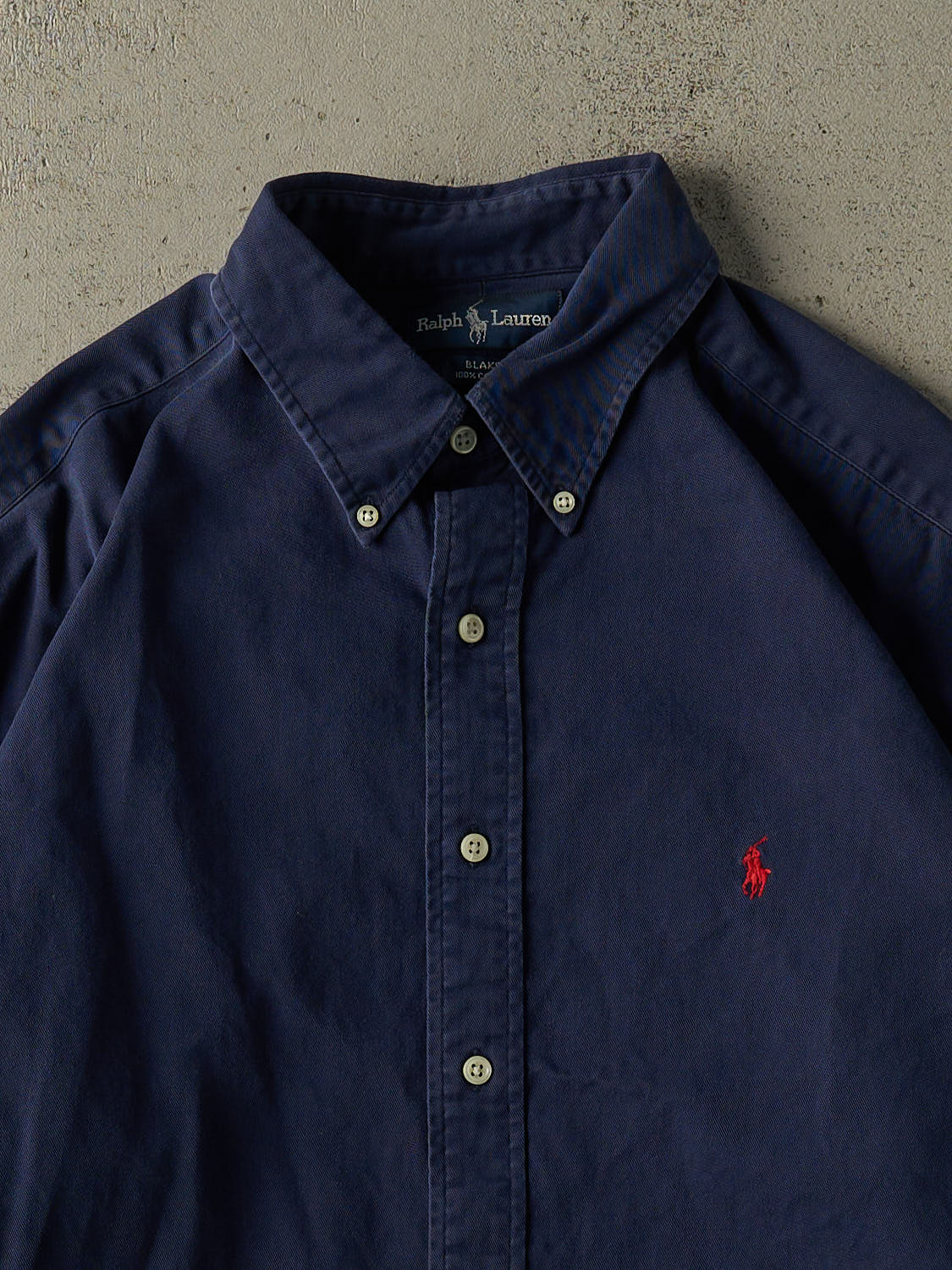 Vintage 90s Navy Blue Ralph Lauren Button Up (XXL/XXXL)