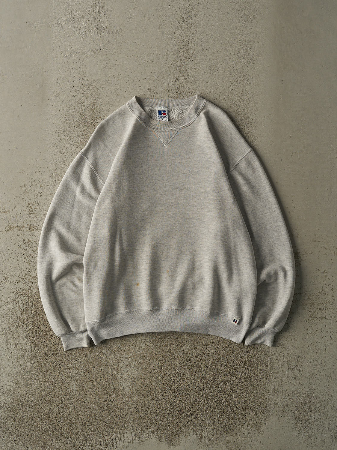 Vintage 90s Heather Grey Russell Athletic Blank Crewneck (M/L)