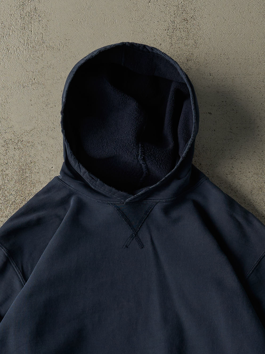 Vintage 90s Navy Blue World Athletics Embroidered Boxy Hoodie (M/L)