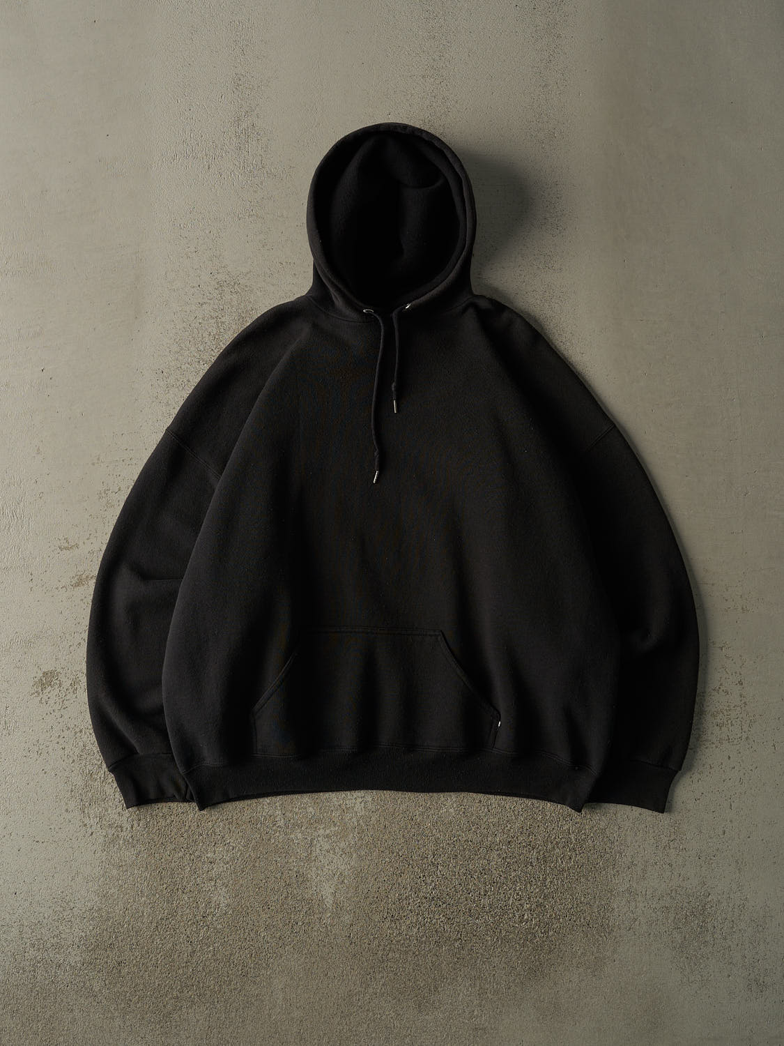 Vintage 90s Black Discus Athletic Blank Boxy Hoodie (XXL)