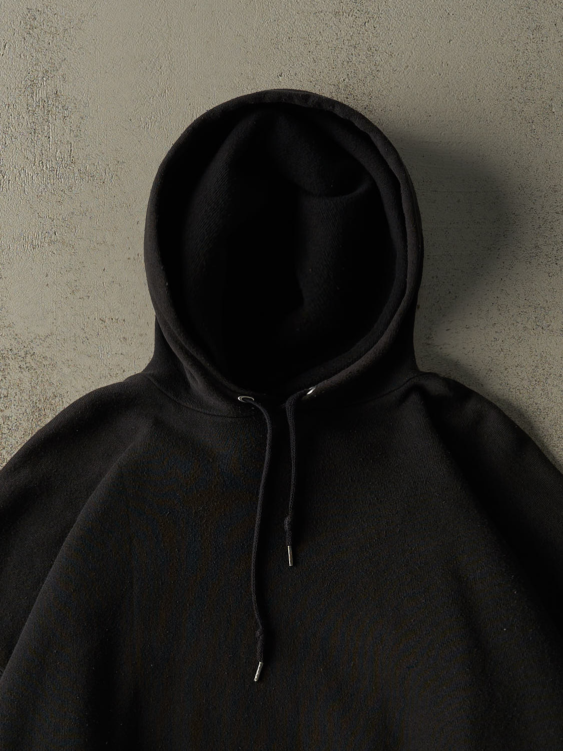 Vintage 90s Black Discus Athletic Blank Boxy Hoodie (XXL)
