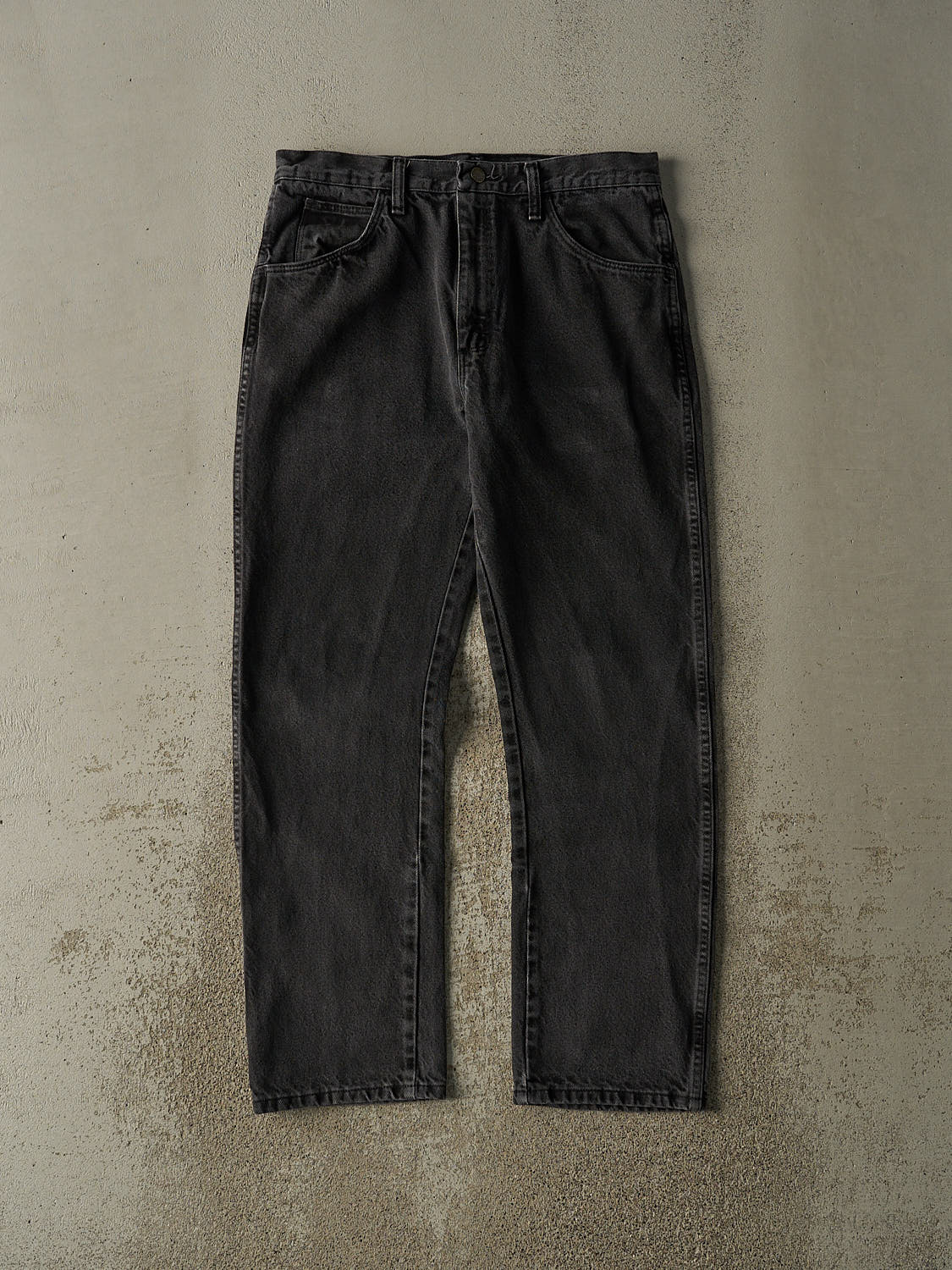 Vintage 90s Faded Black Denim Pants (32x29.5)