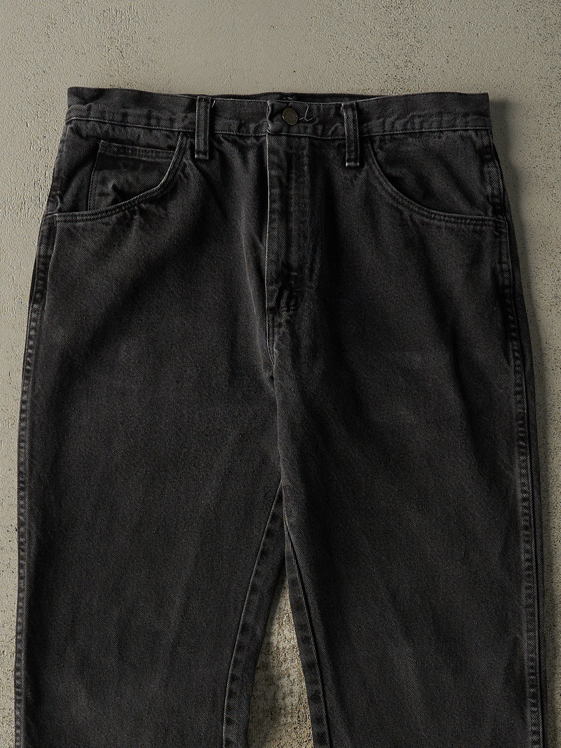 Vintage 90s Faded Black Denim Pants (32x29.5)