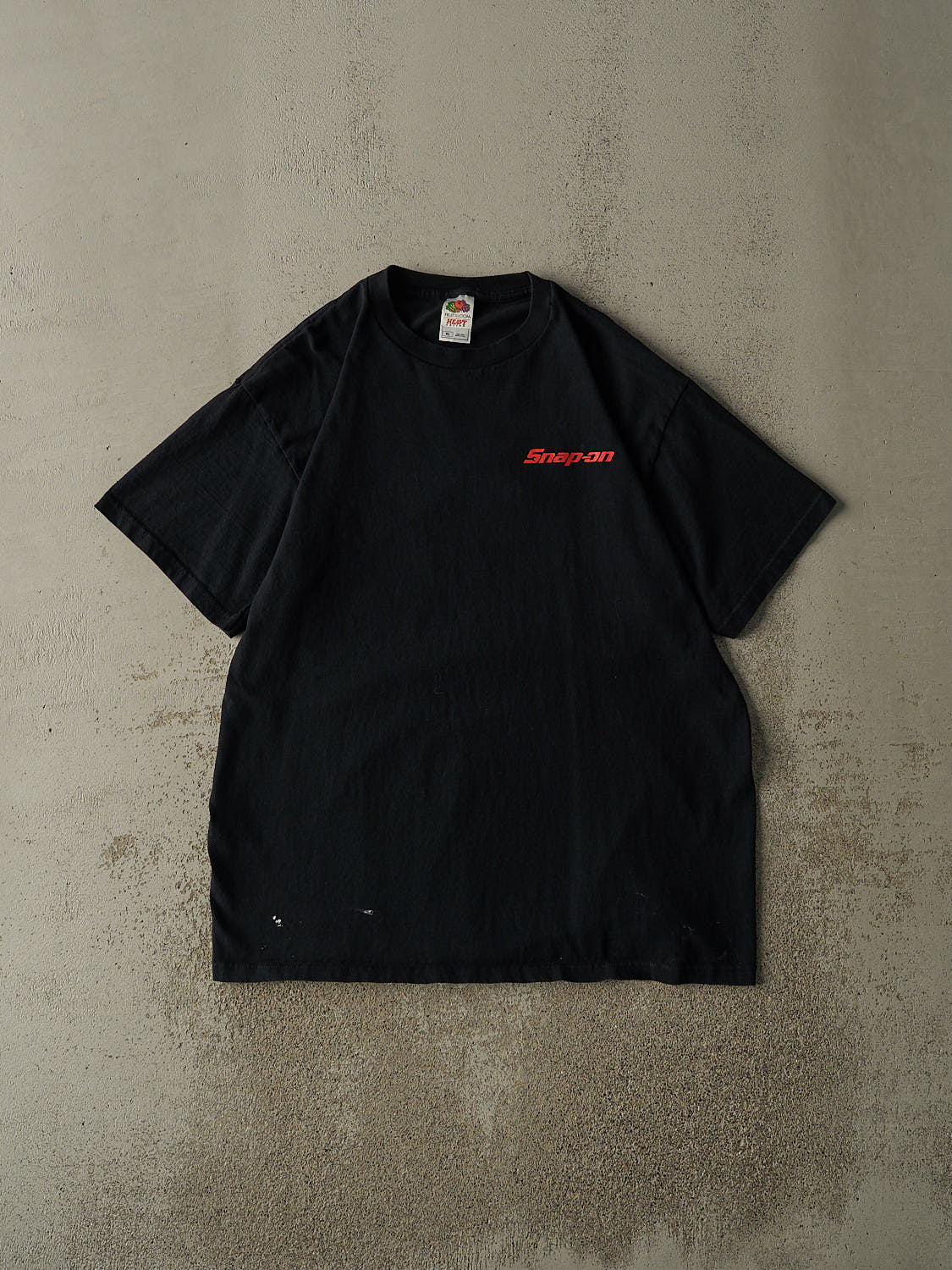 Vintage Y2K Black Snap-On Tee (XL)