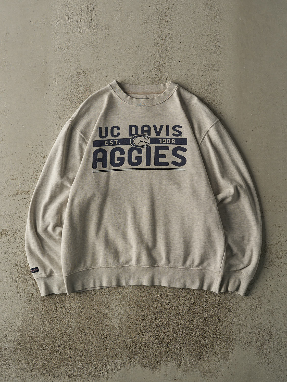 Vintage 90s Heather Grey University of California Davis Aggies Crewneck (L/XL)