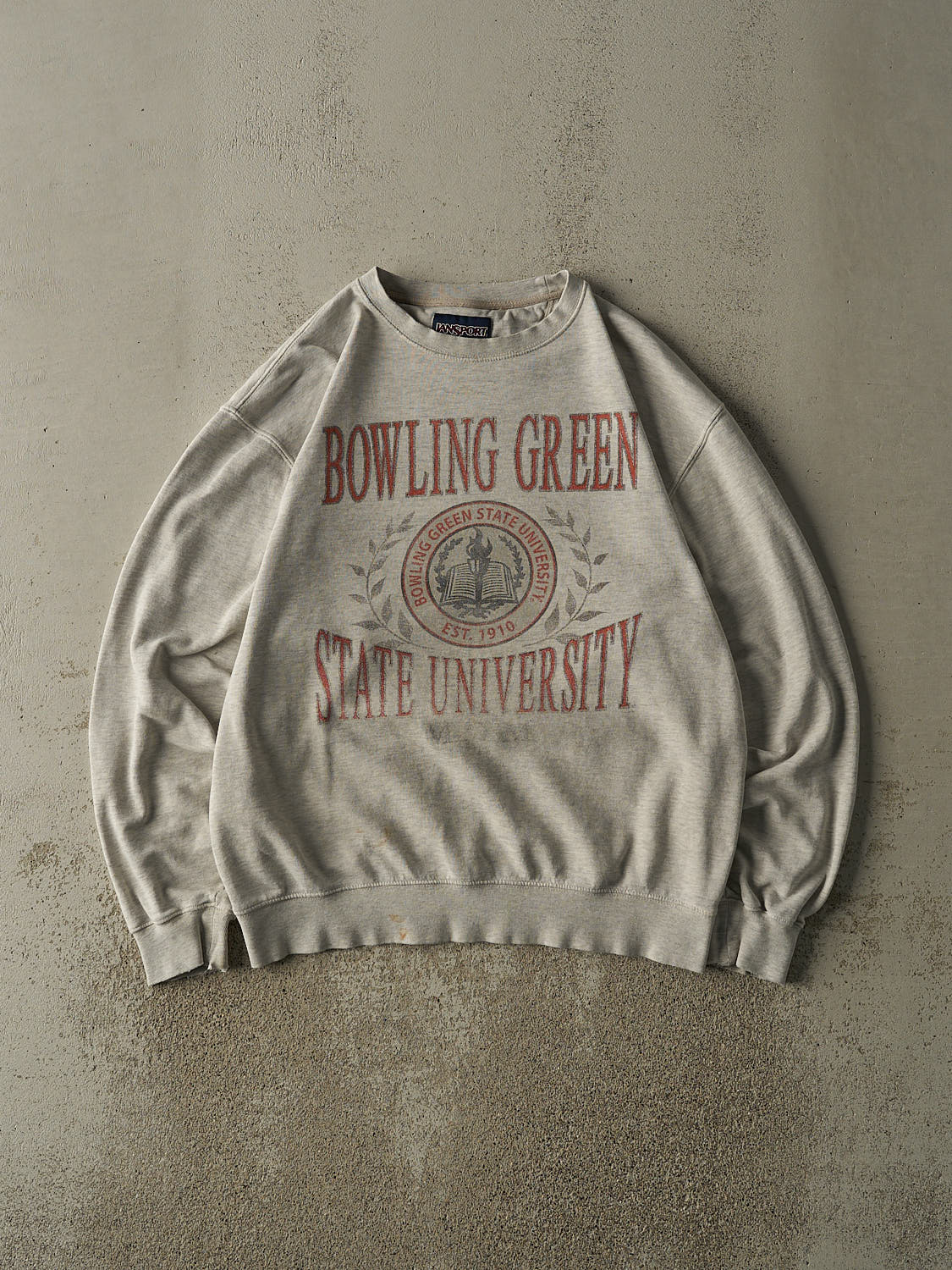 Vintage 90s Heather Grey Bowling Green State University Mom Crewneck (M/L)