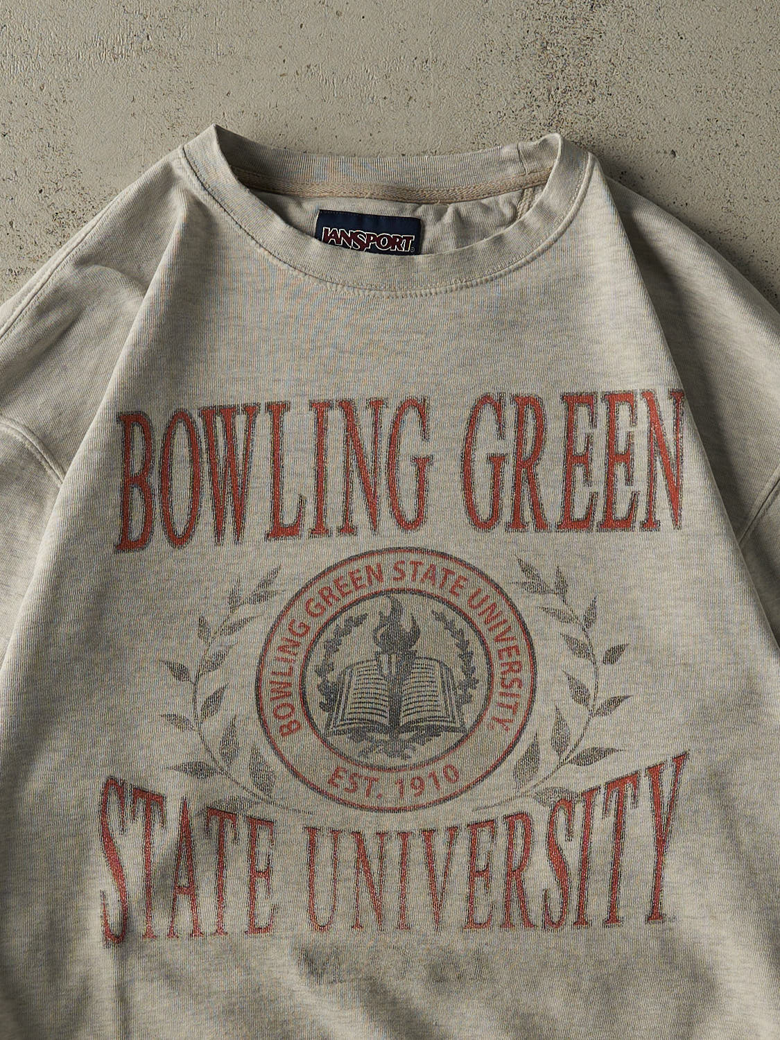 Vintage 90s Heather Grey Bowling Green State University Mom Crewneck (M/L)