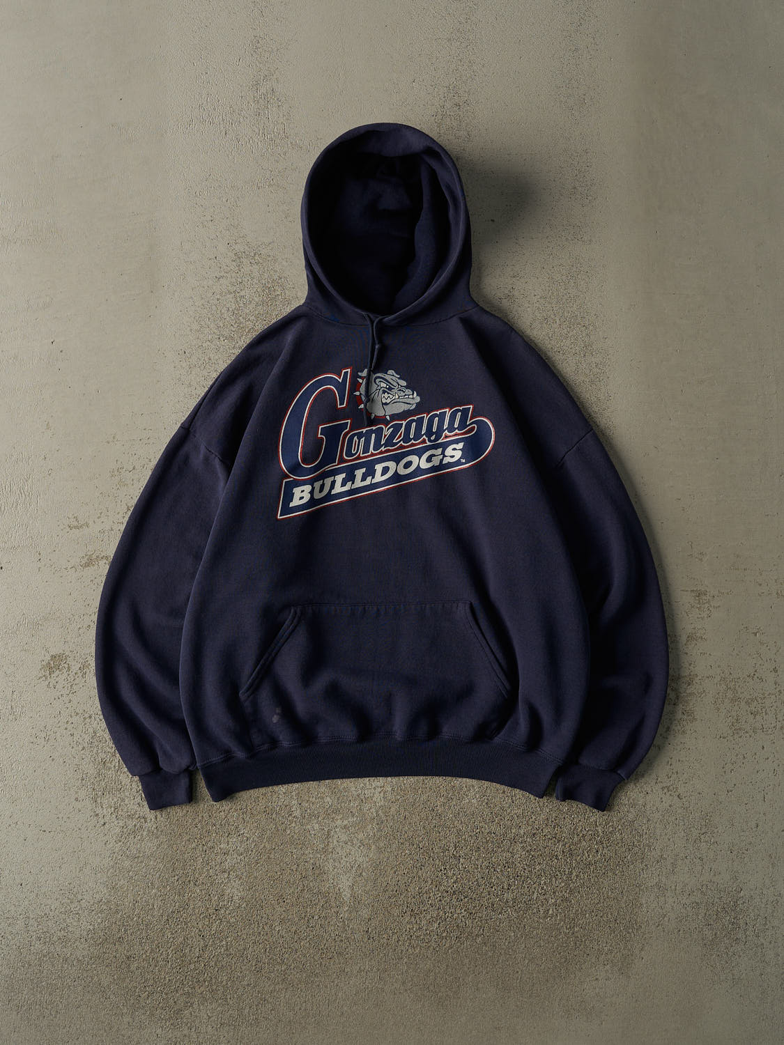 Vintage 90s Navy Blue Gonzaga University Bulldogs Hoodie (L)