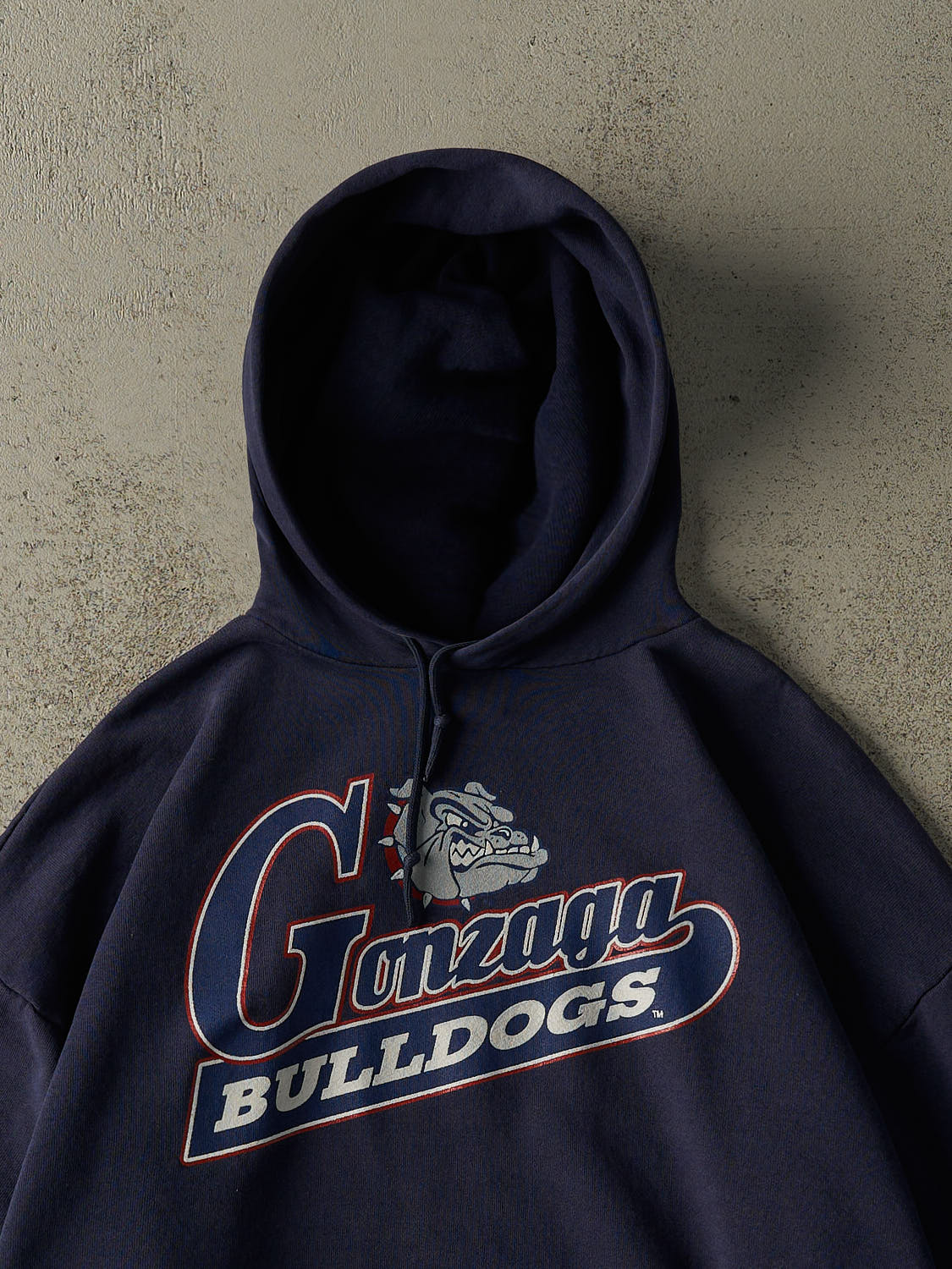 Vintage 90s Navy Blue Gonzaga University Bulldogs Hoodie (L)