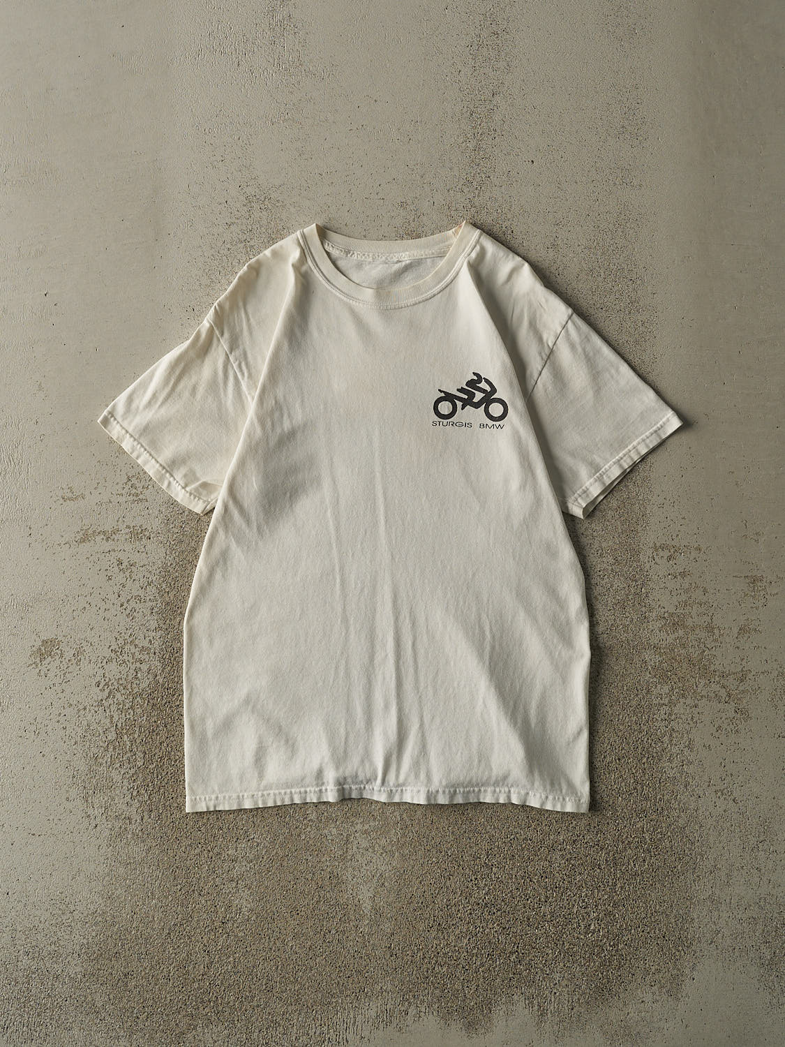 Vintage 90s White Sturgis BMW Tee (M/L)