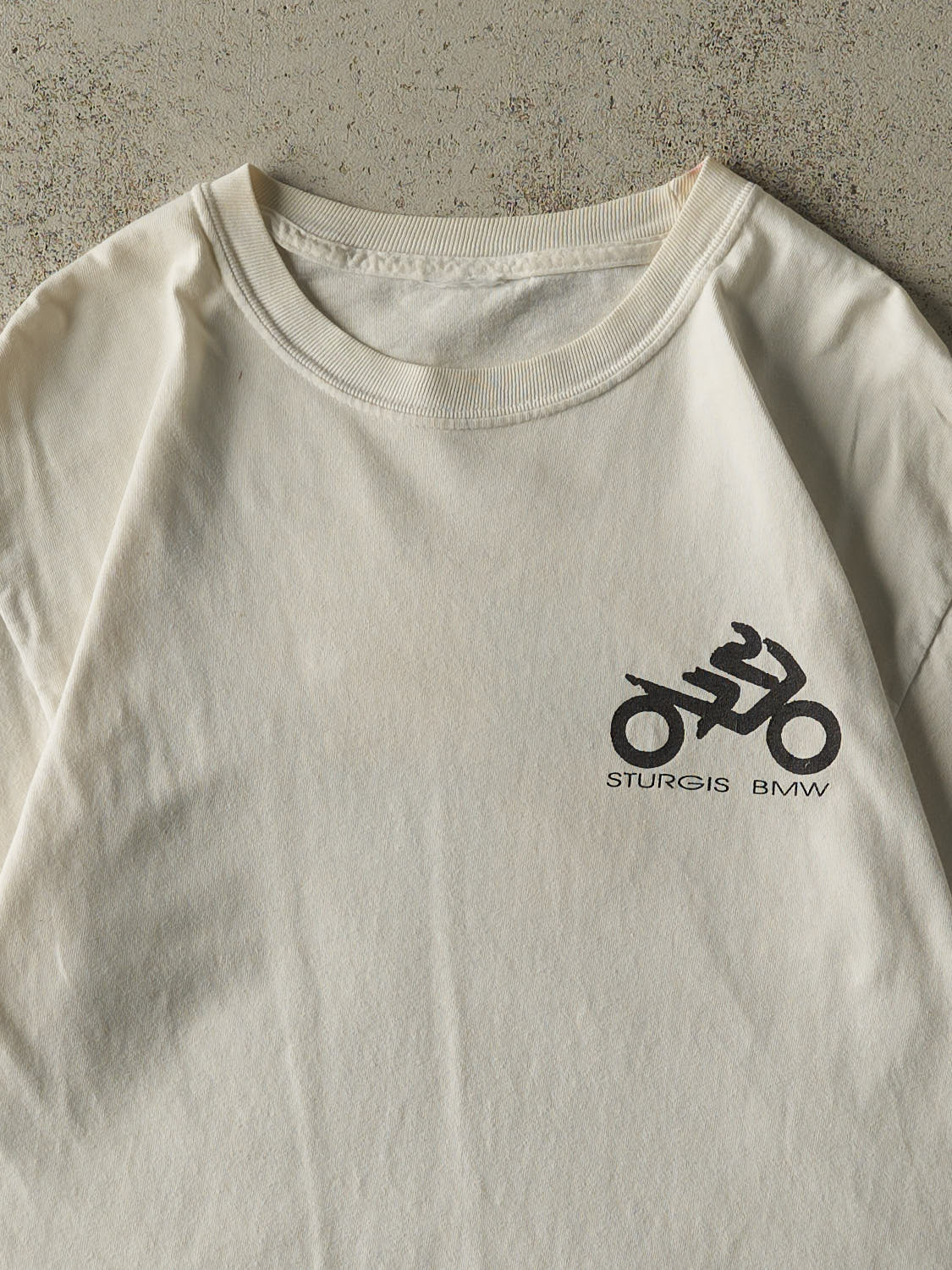 Vintage 90s White Sturgis BMW Tee (M/L)