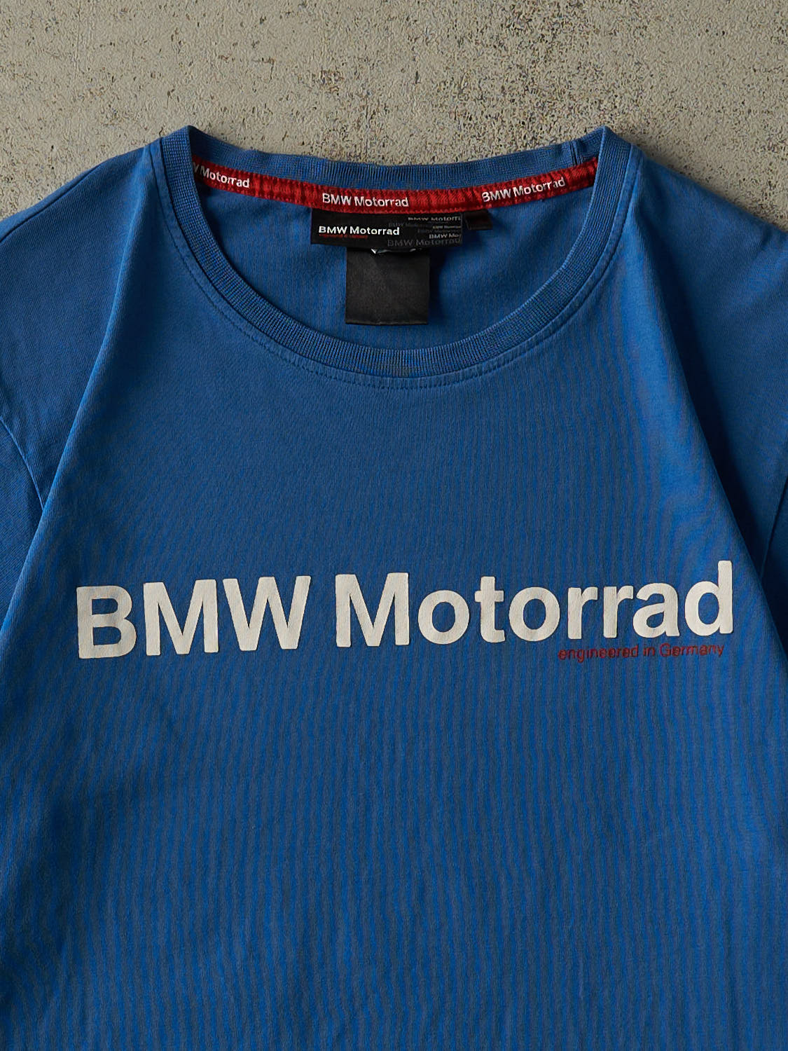 Vintage Y2K Blue BMW Motorrad Tee (S)