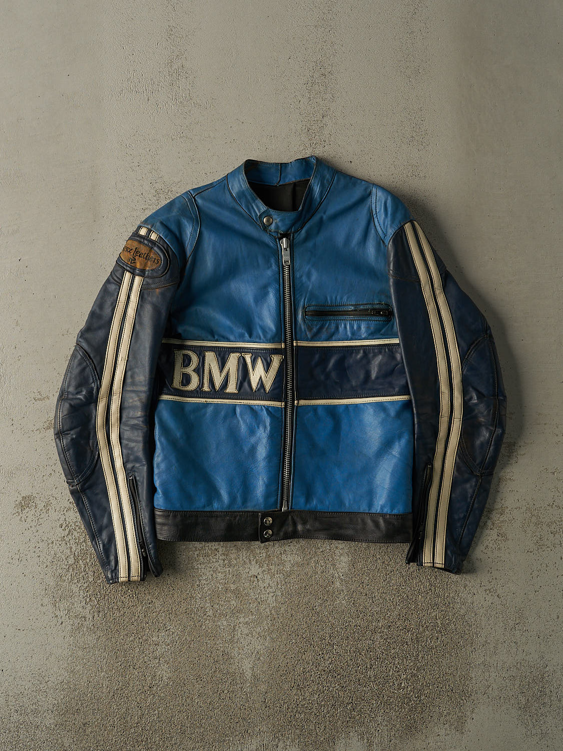 Vintage 80s RARE Blue & Navy BMW Racing Jacket (S/M)