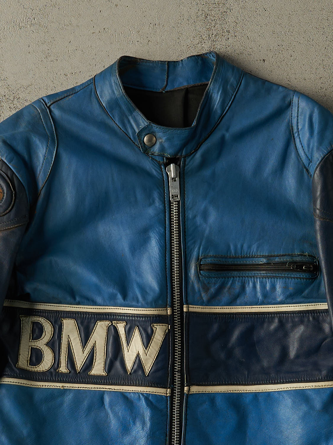 Vintage 80s RARE Blue & Navy BMW Racing Jacket (S/M)