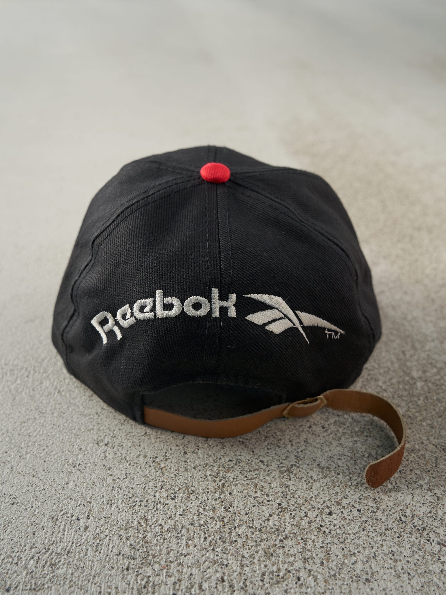 Vintage 94' Black & Red Victoria Commonwealth Games Leather Strapback