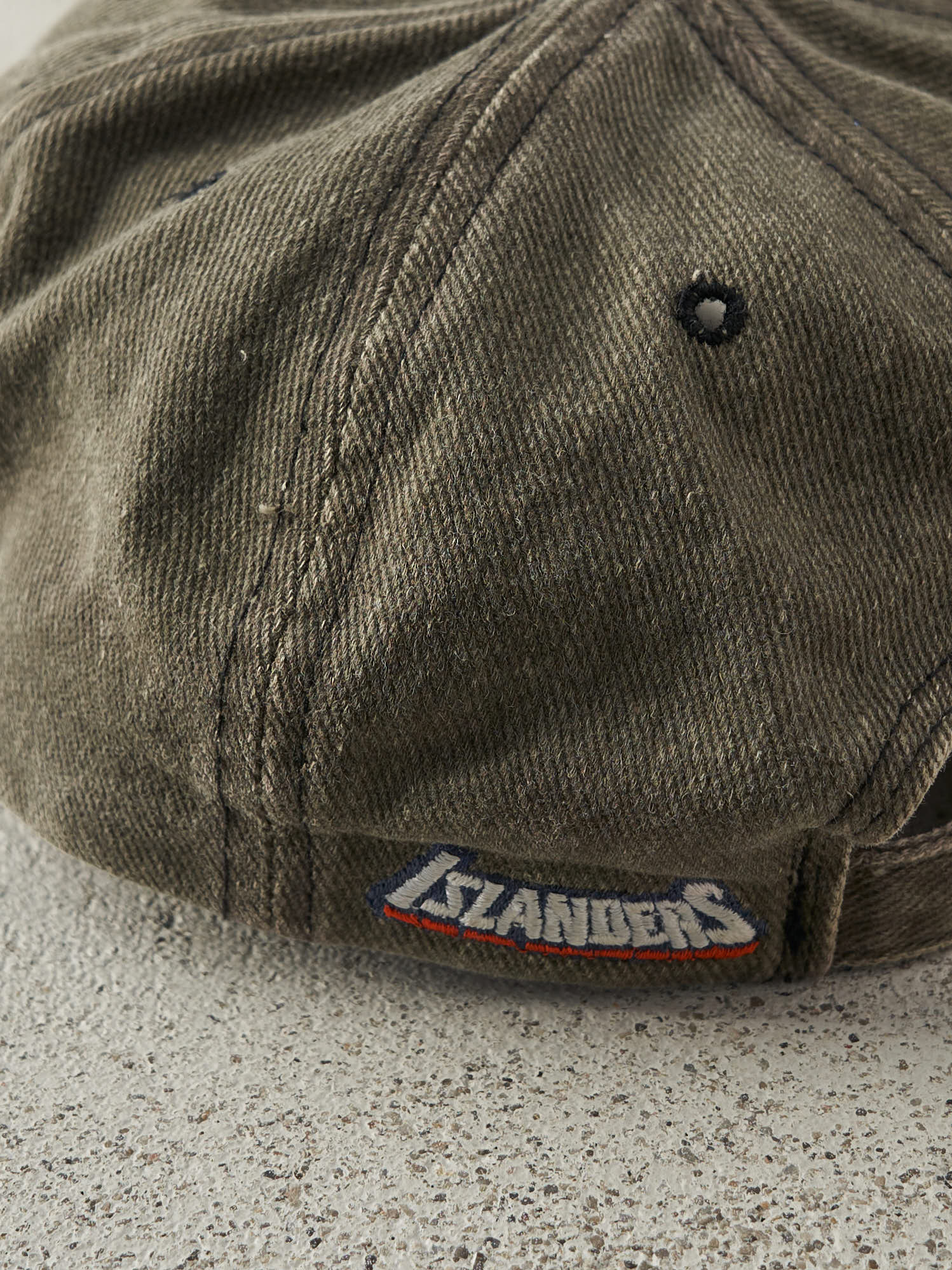 Vintage 90s Green Embroidered New York Islanders Strapback
